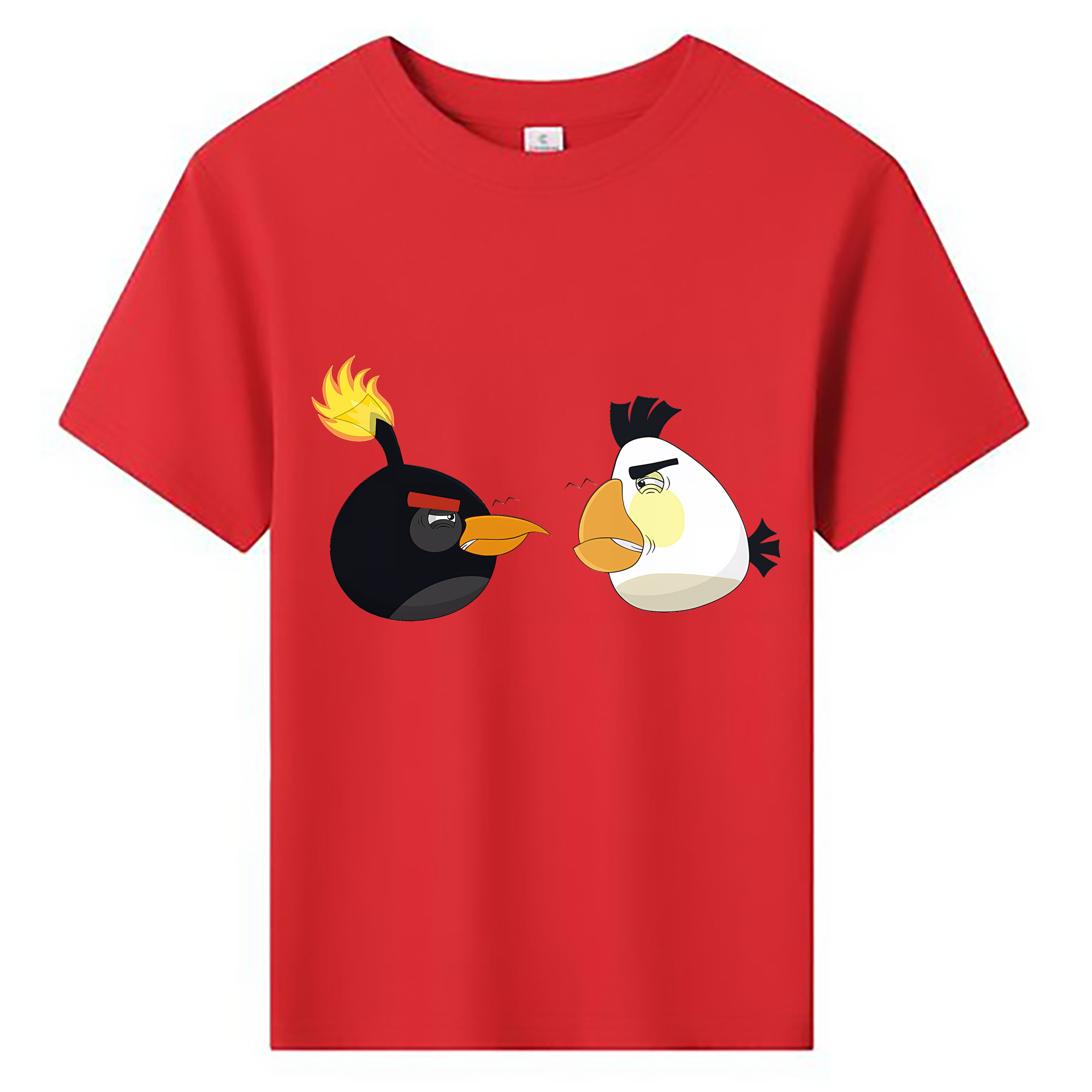 （画像用） Angry Birds アングリーバード 綿100％キッズTシャツ（フロントプリント）