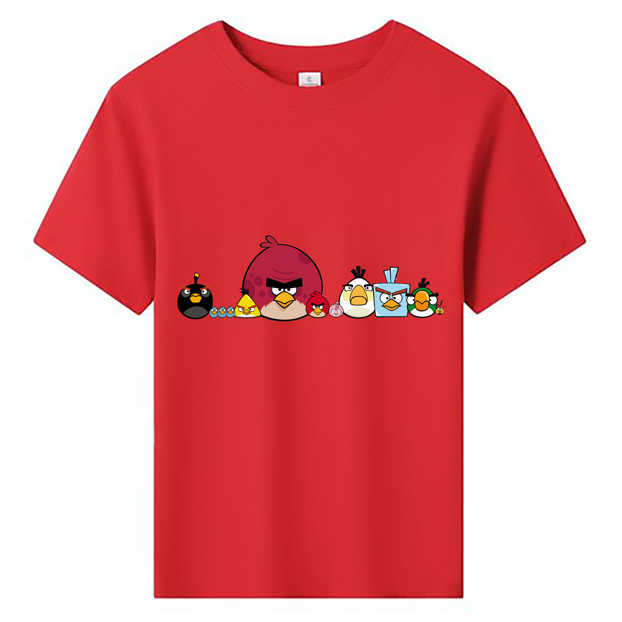 （画像用） Angry Birds アングリーバード 綿100％キッズTシャツ（フロントプリント）