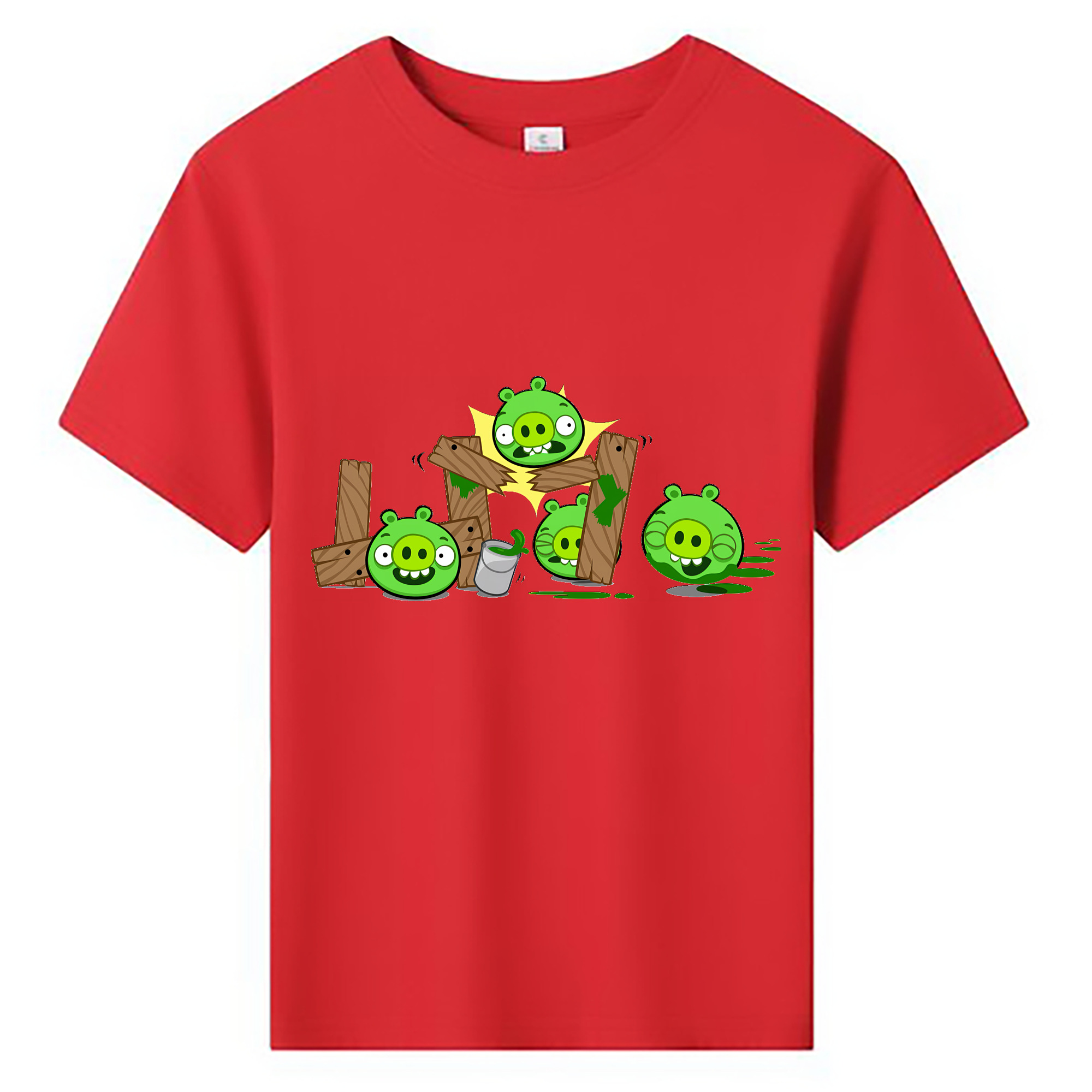 （画像用） Angry Birds アングリーバード 綿100％キッズTシャツ（フロントプリント）