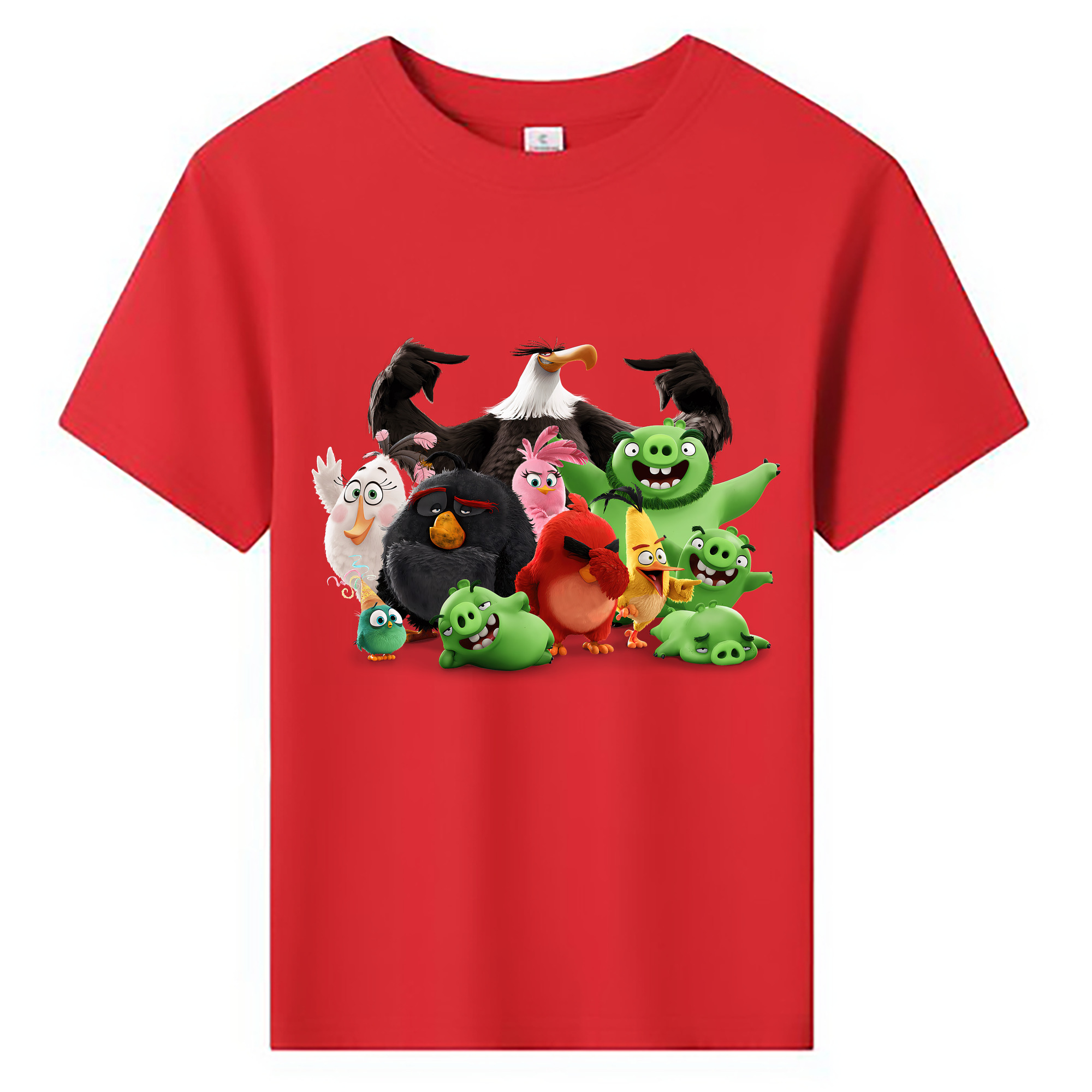 （画像用） Angry Birds アングリーバード 綿100％キッズTシャツ（フロントプリント）