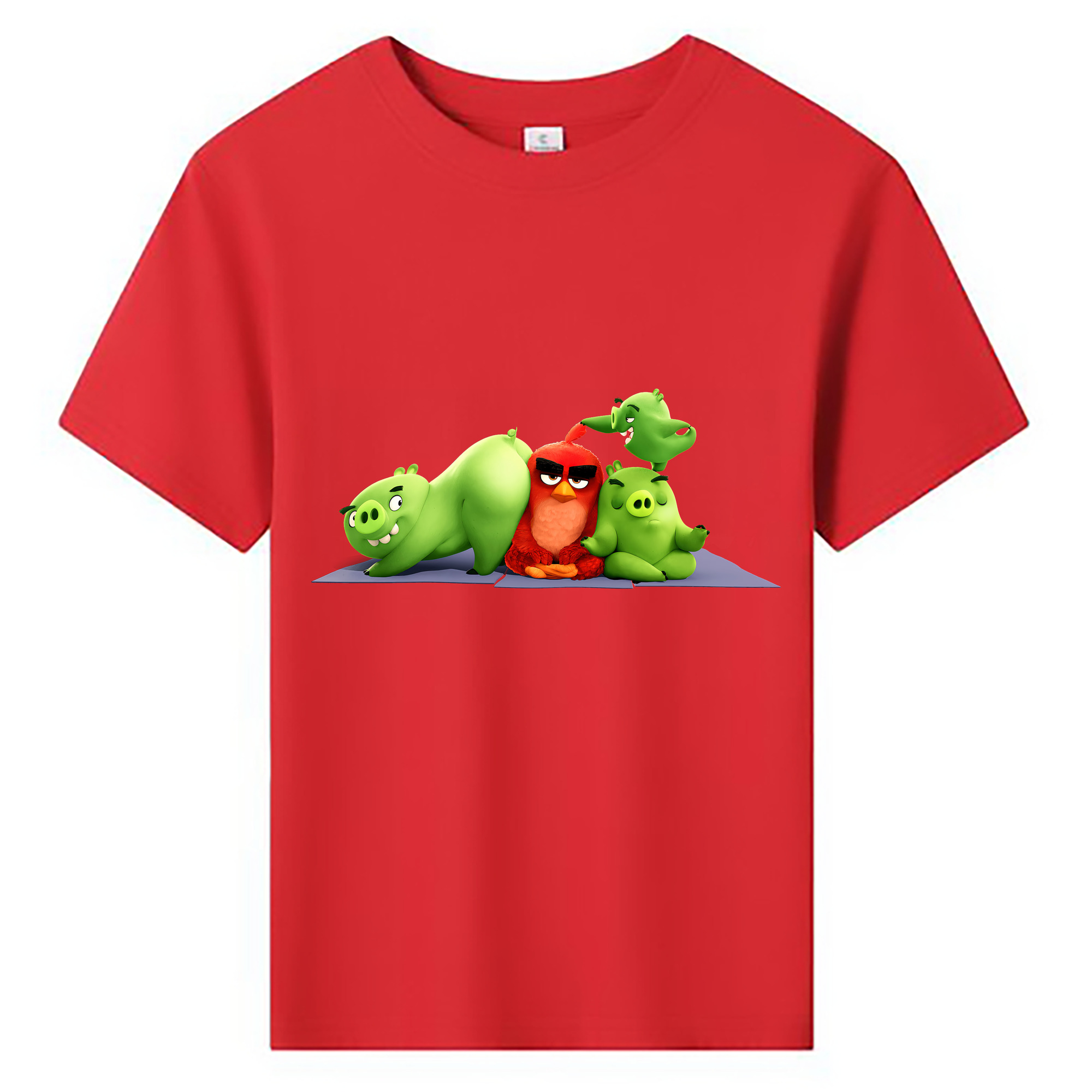 （画像用） Angry Birds アングリーバード 綿100％キッズTシャツ（フロントプリント）