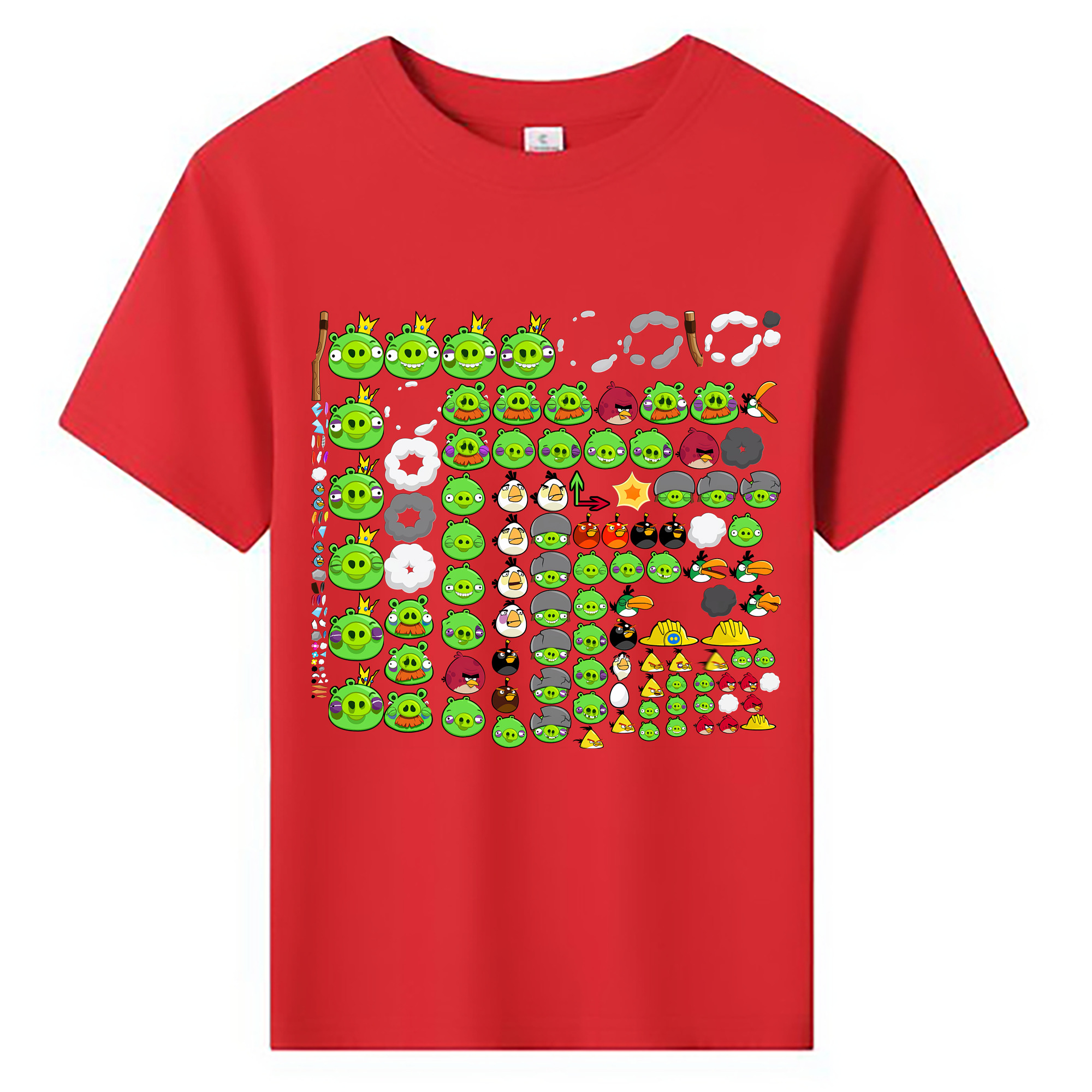 （画像用） Angry Birds アングリーバード 綿100％キッズTシャツ（フロントプリント）