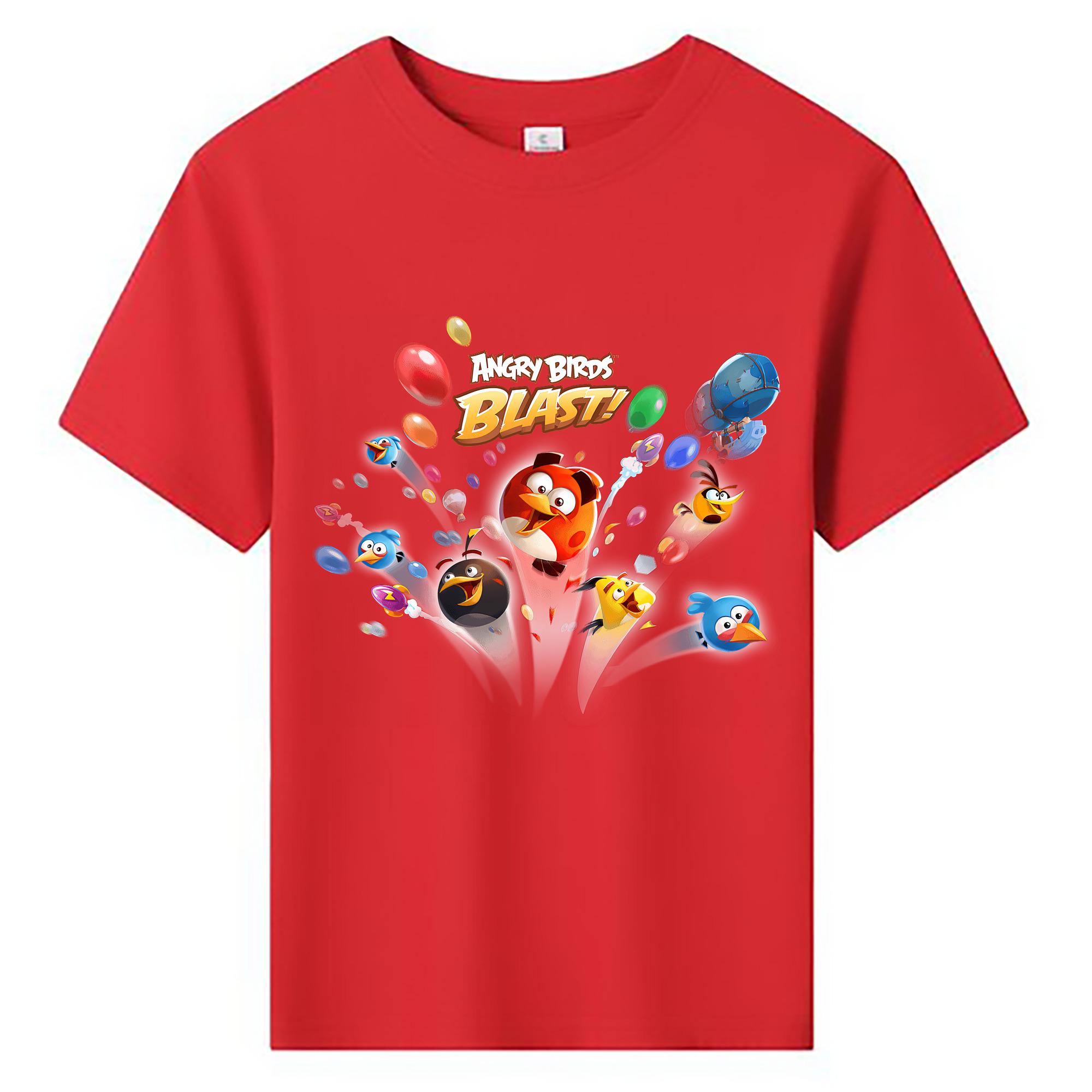 （画像用） Angry Birds アングリーバード 綿100％キッズTシャツ（フロントプリント）