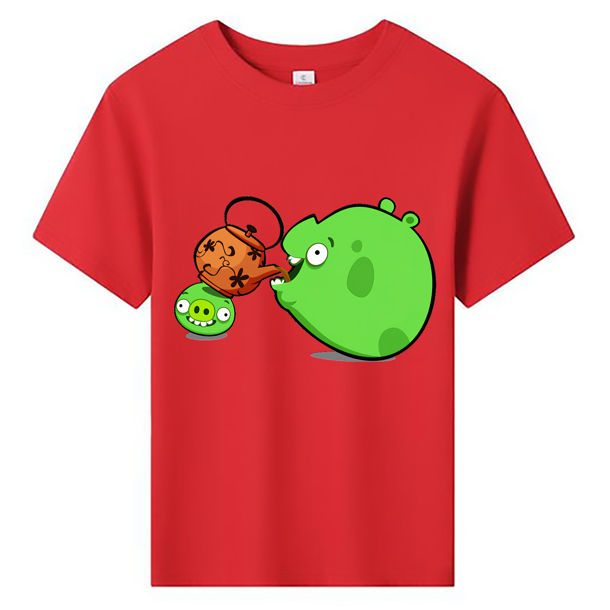 （画像用） Angry Birds アングリーバード 綿100％キッズTシャツ（フロントプリント）