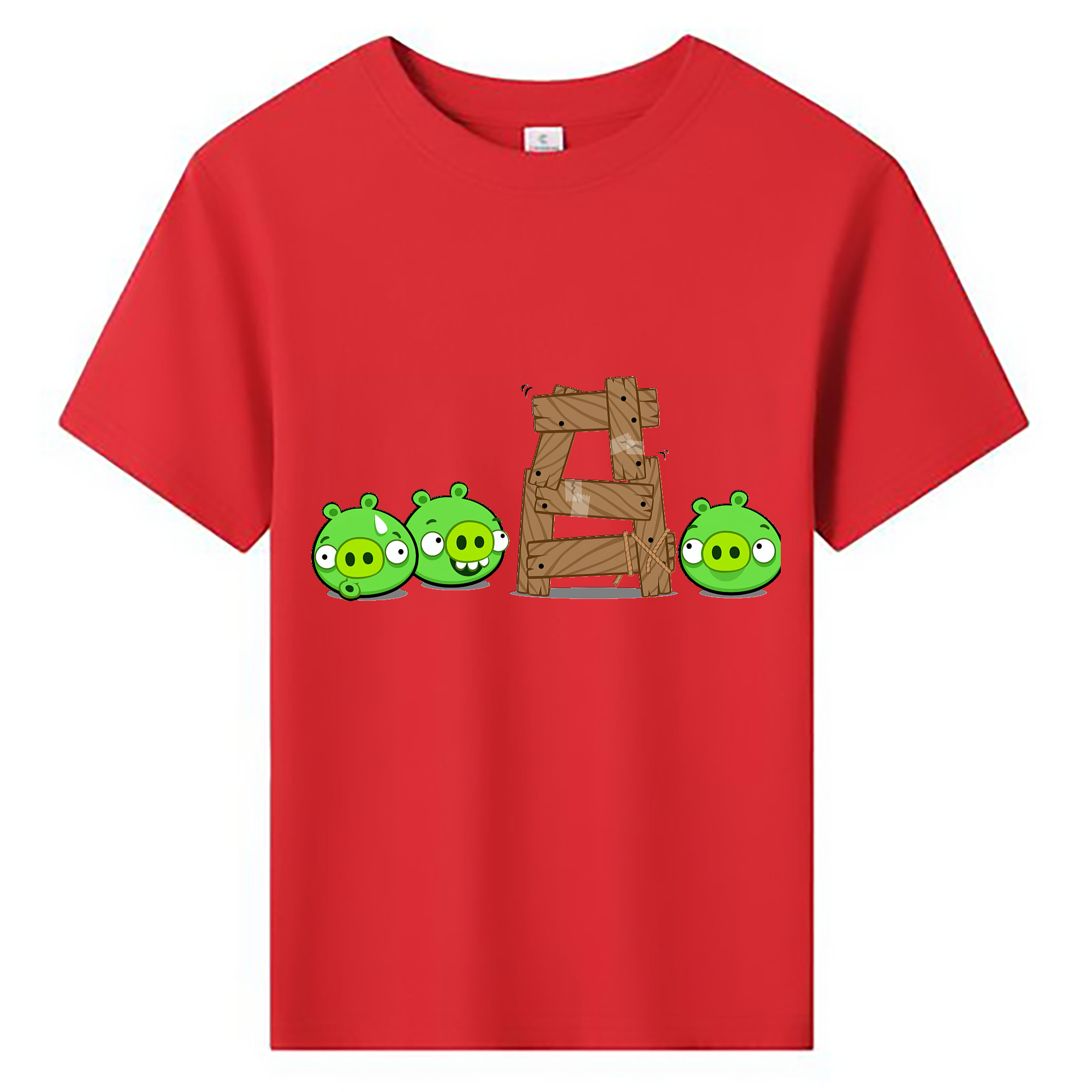 （画像用） Angry Birds アングリーバード 綿100％キッズTシャツ（フロントプリント）