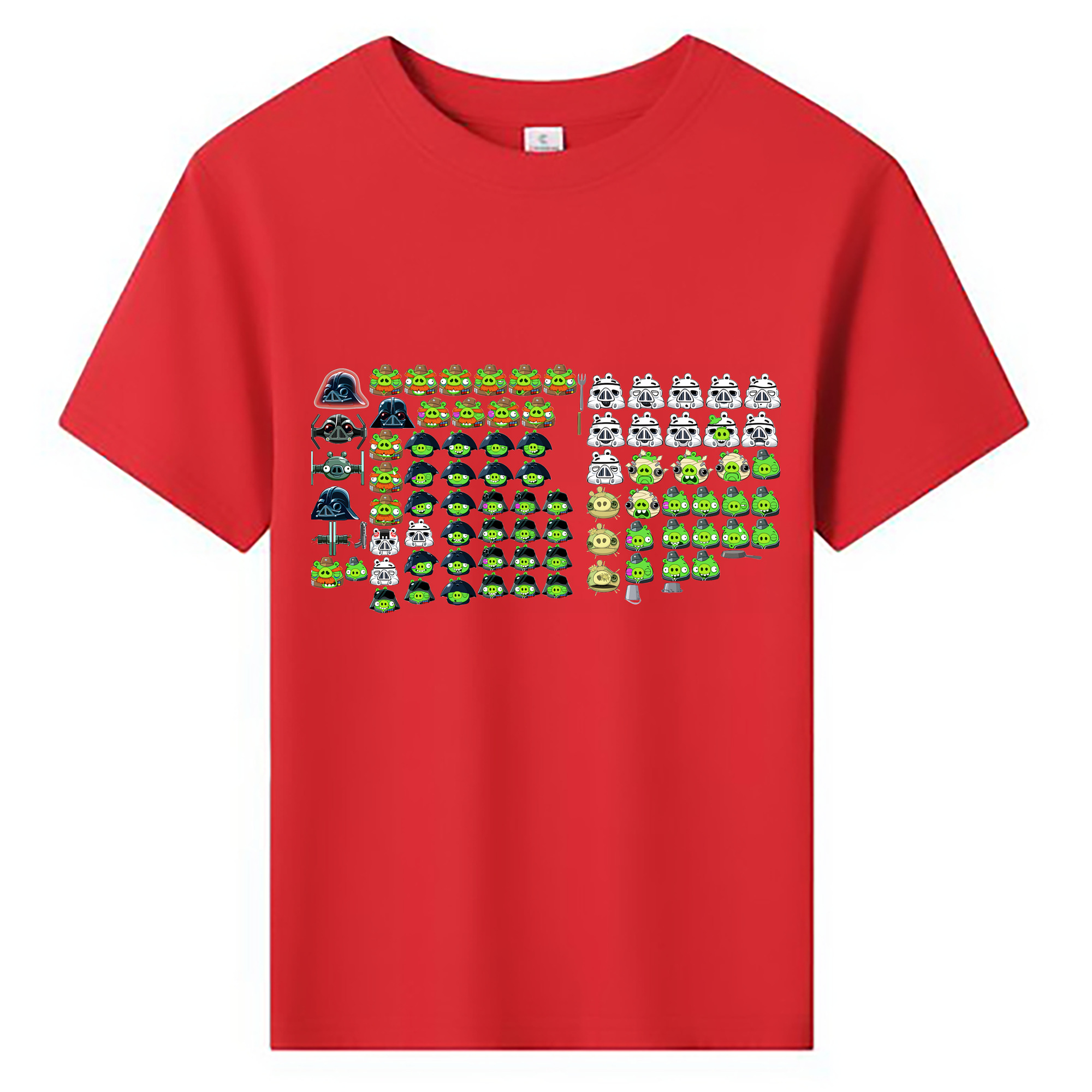 （画像用） Angry Birds アングリーバード 綿100％キッズTシャツ（フロントプリント）