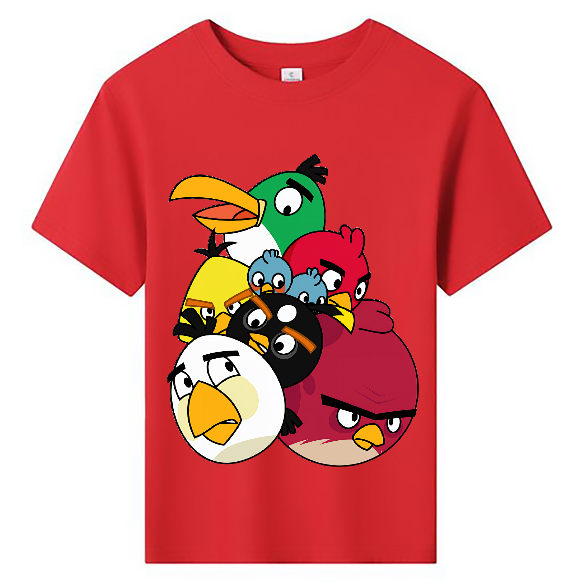 （画像用） Angry Birds アングリーバード 綿100％キッズTシャツ（フロントプリント）