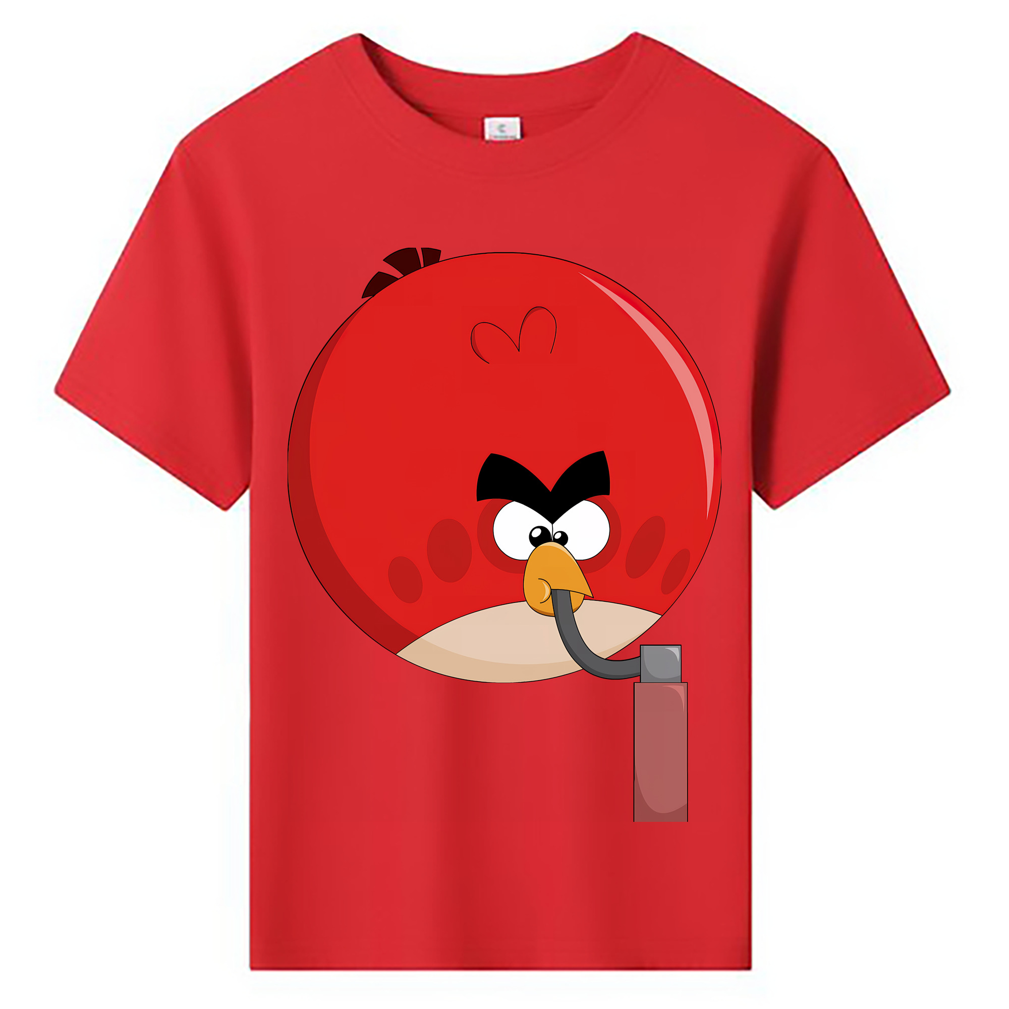 （画像用） Angry Birds アングリーバード 綿100％キッズTシャツ（フロントプリント）