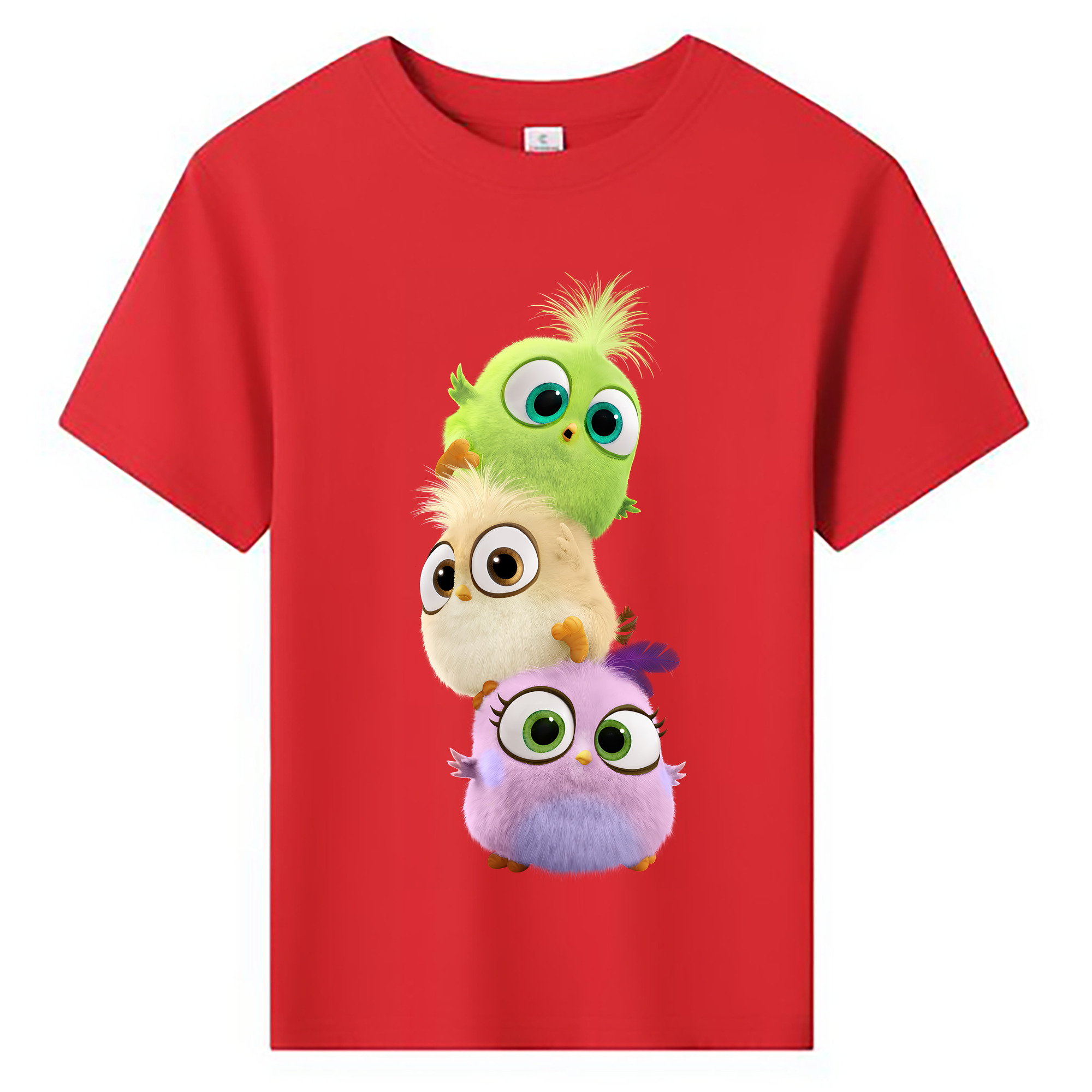 （画像用） Angry Birds アングリーバード 綿100％キッズTシャツ（フロントプリント）
