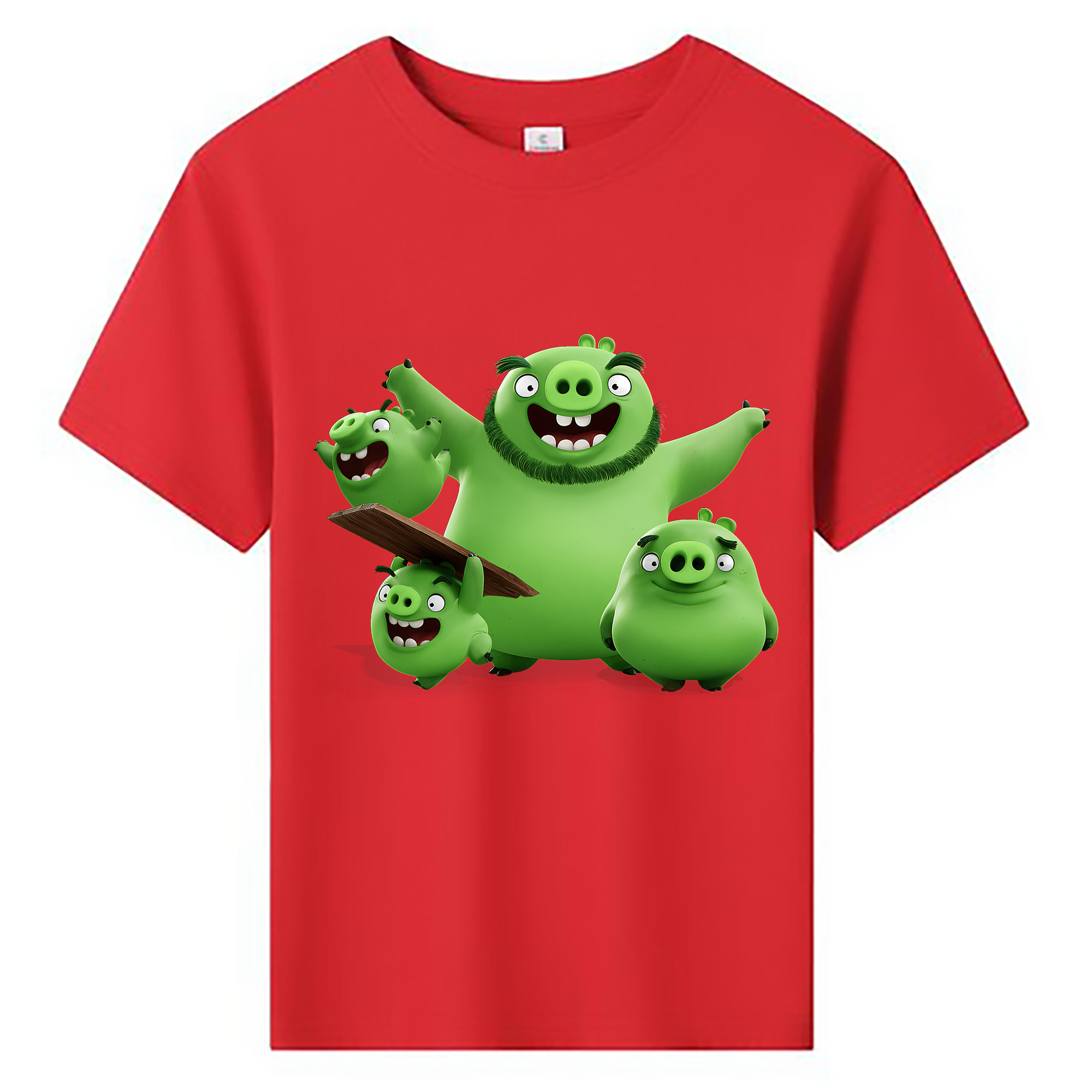 （画像用） Angry Birds アングリーバード 綿100％キッズTシャツ（フロントプリント）