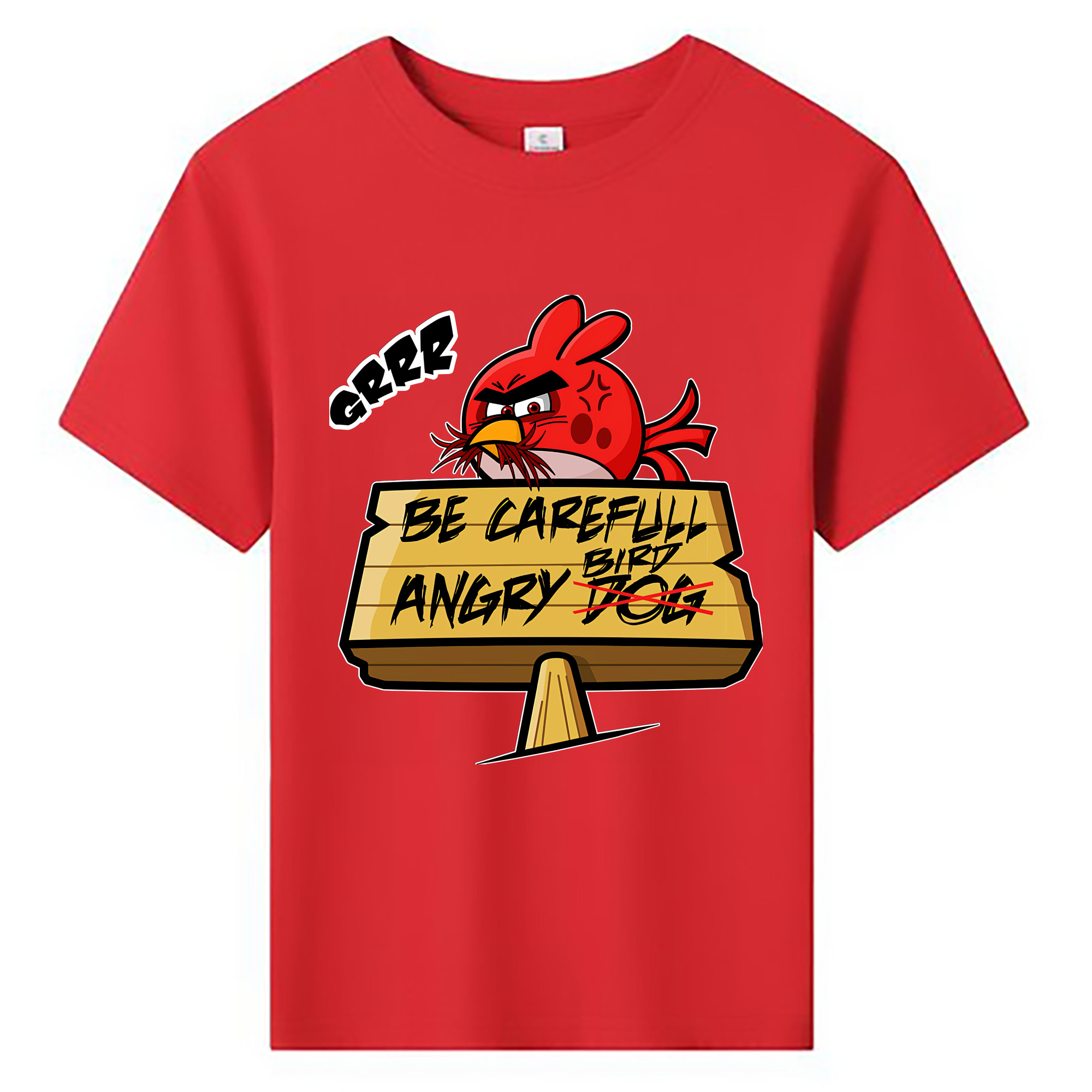 （画像用） Angry Birds アングリーバード 綿100％キッズTシャツ（フロントプリント）