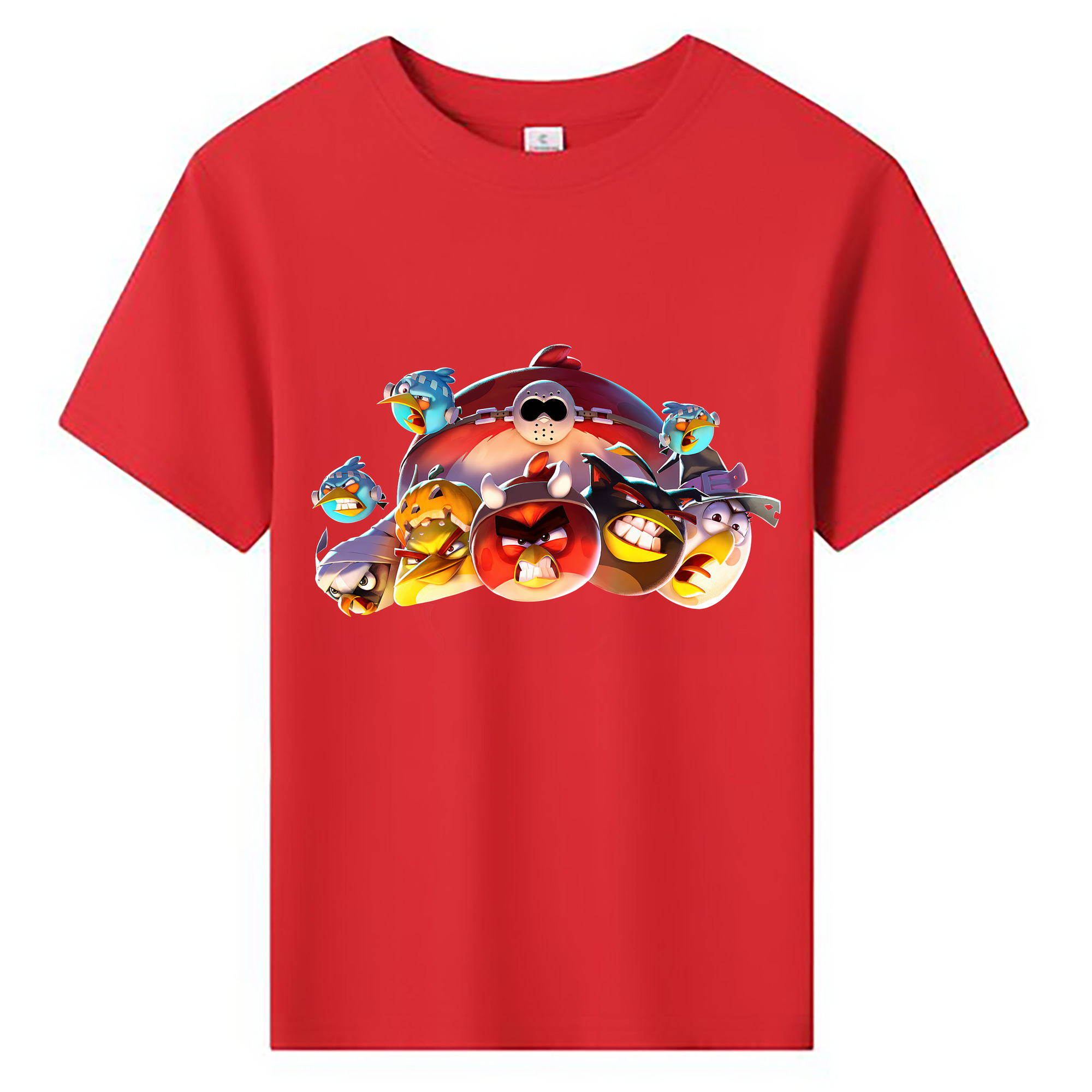 （画像用） Angry Birds アングリーバード 綿100％キッズTシャツ（フロントプリント）