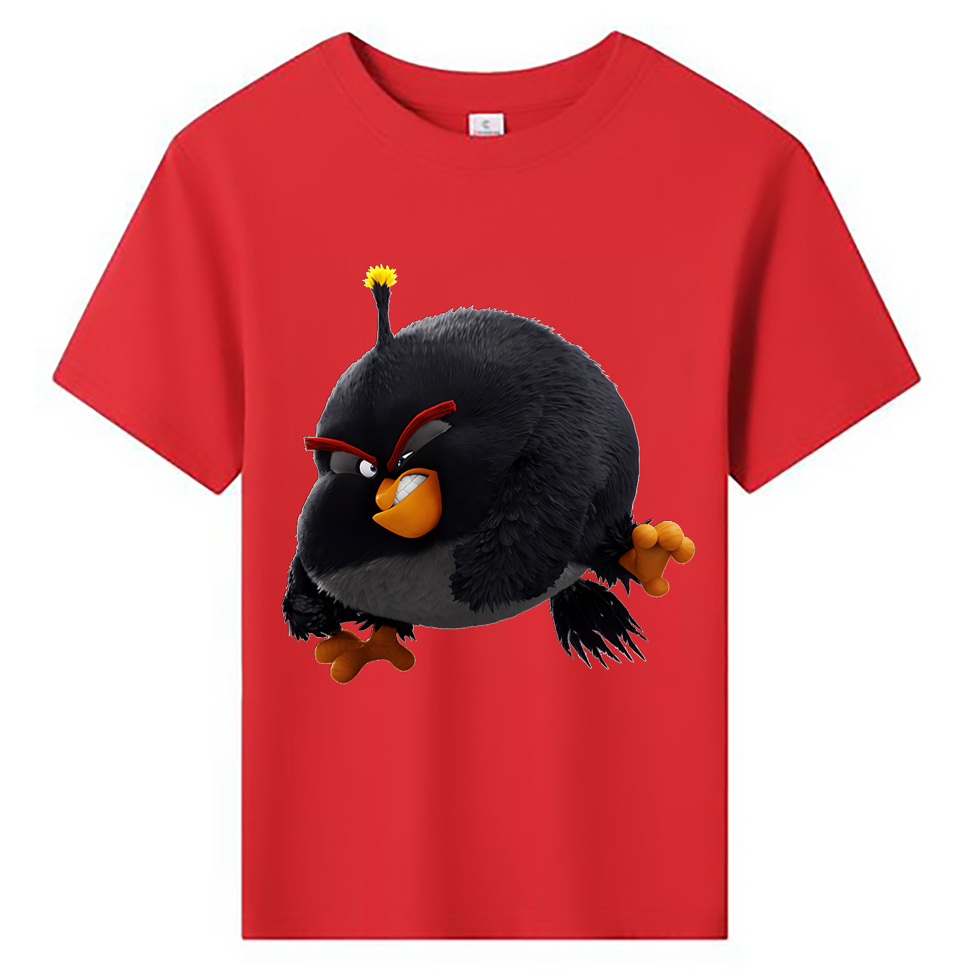 （画像用） Angry Birds アングリーバード 綿100％キッズTシャツ（フロントプリント）