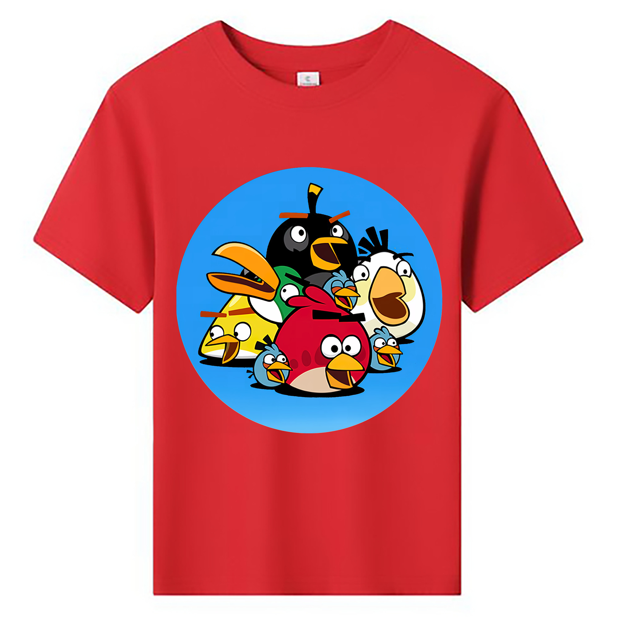 （画像用） Angry Birds アングリーバード 綿100％キッズTシャツ（フロントプリント）