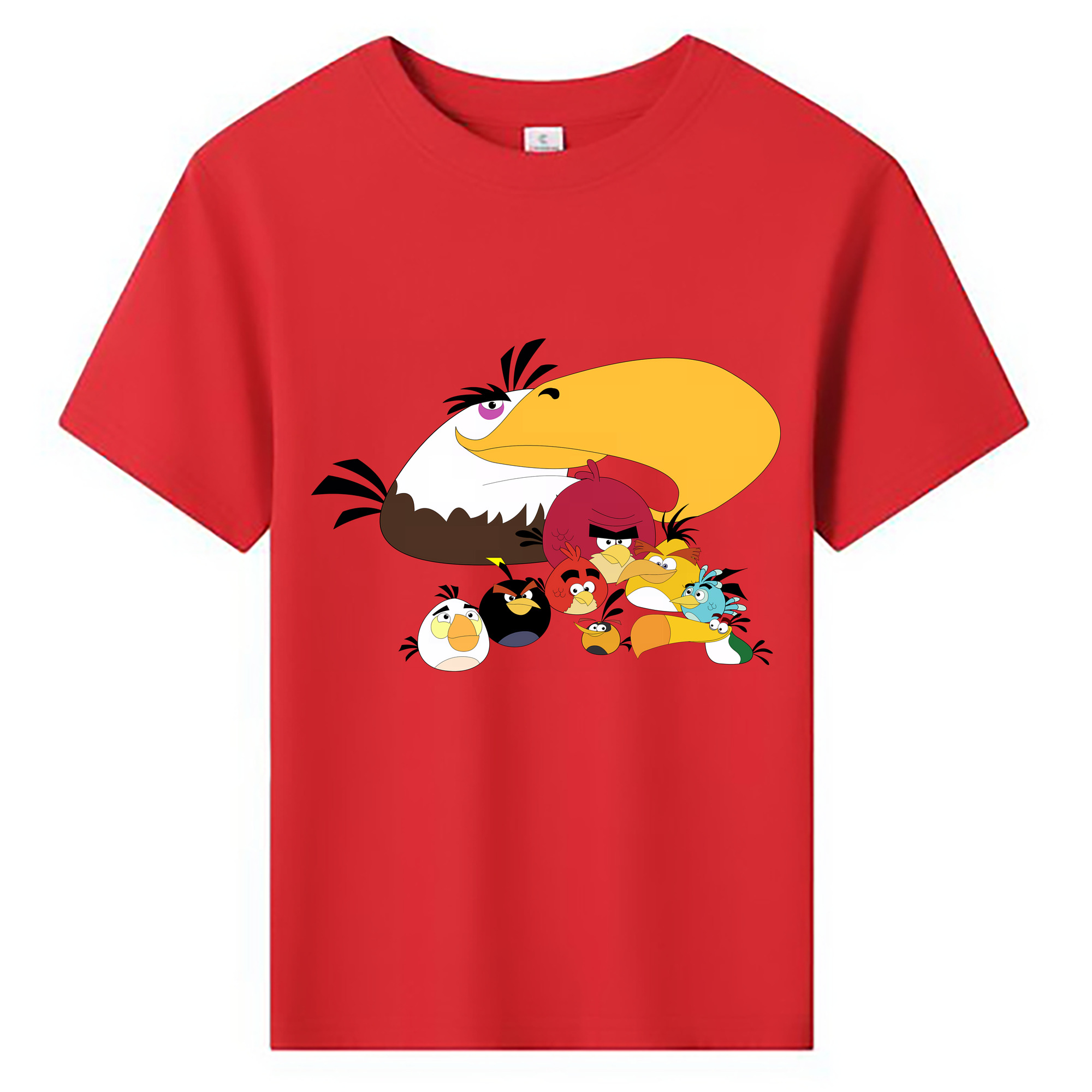 （画像用） Angry Birds アングリーバード 綿100％キッズTシャツ（フロントプリント）