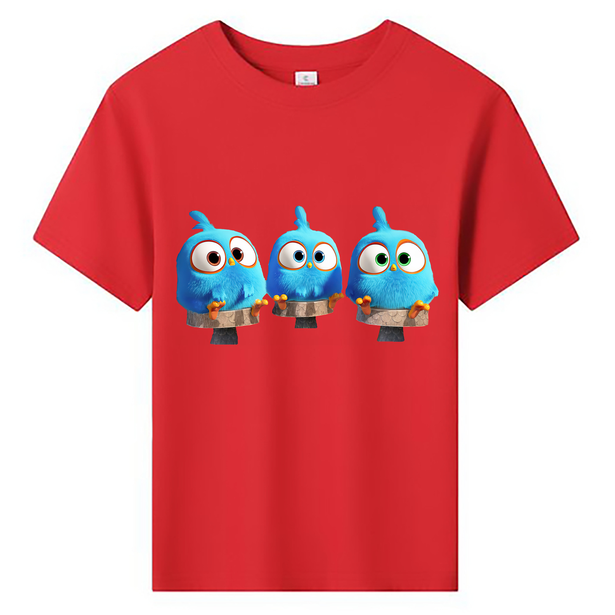 （画像用） Angry Birds アングリーバード 綿100％キッズTシャツ（フロントプリント）
