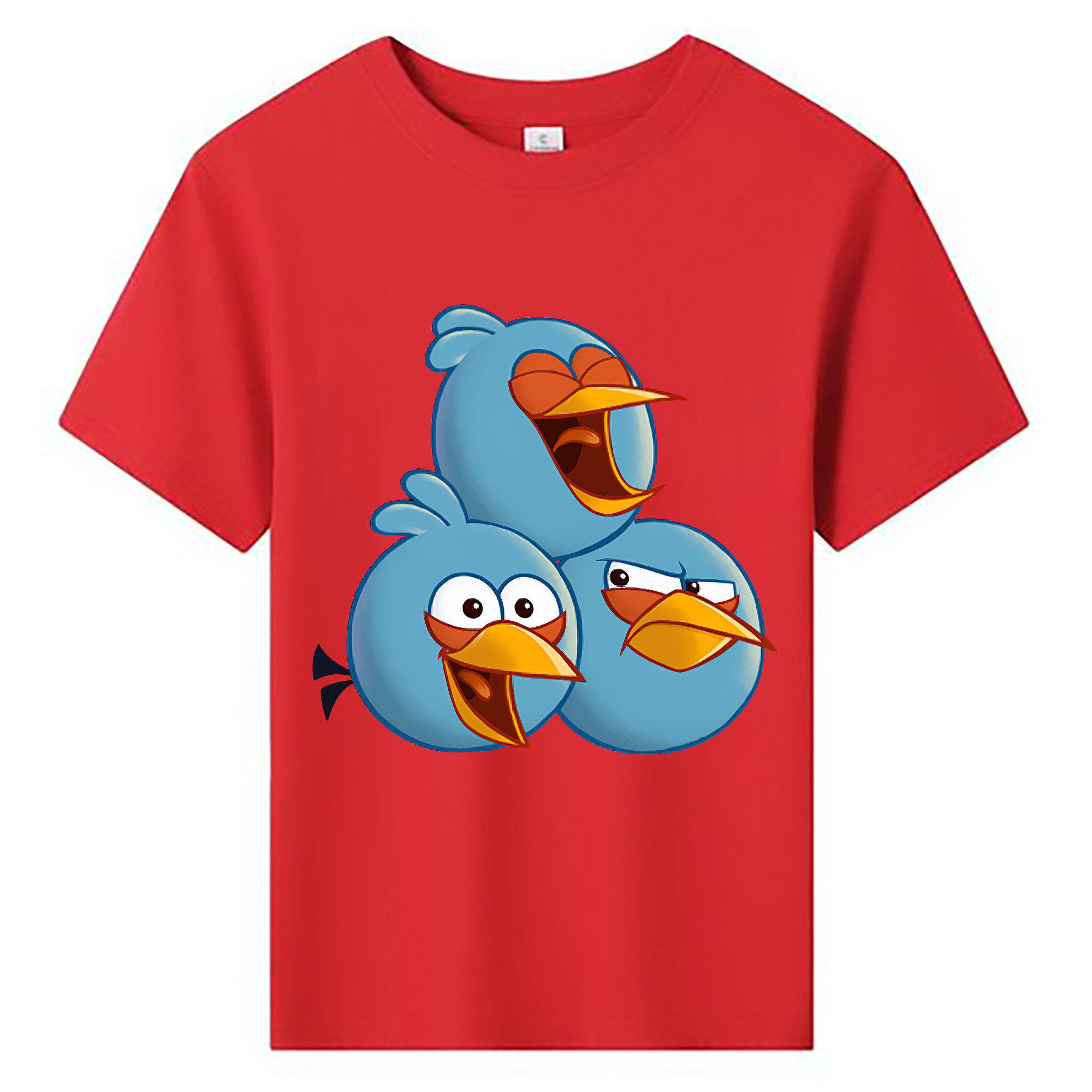 （画像用） Angry Birds アングリーバード 綿100％キッズTシャツ（フロントプリント）