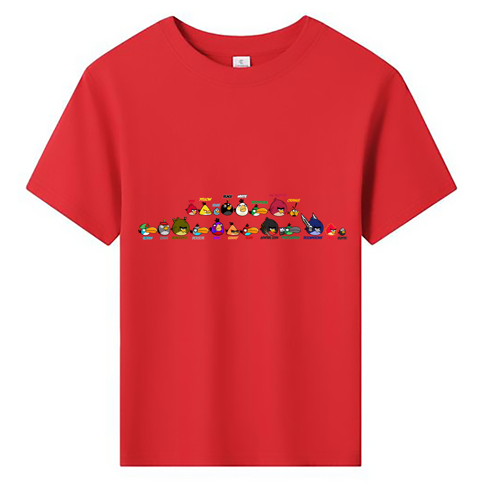 （画像用） Angry Birds アングリーバード 綿100％キッズTシャツ（フロントプリント）