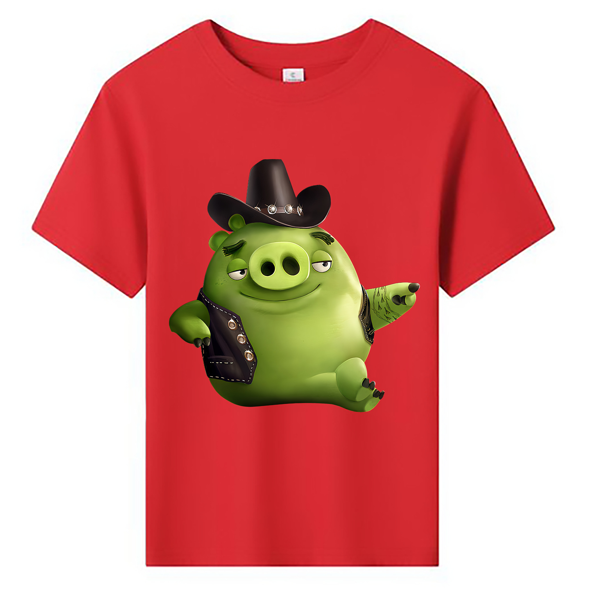 （画像用） Angry Birds アングリーバード 綿100％キッズTシャツ（フロントプリント）