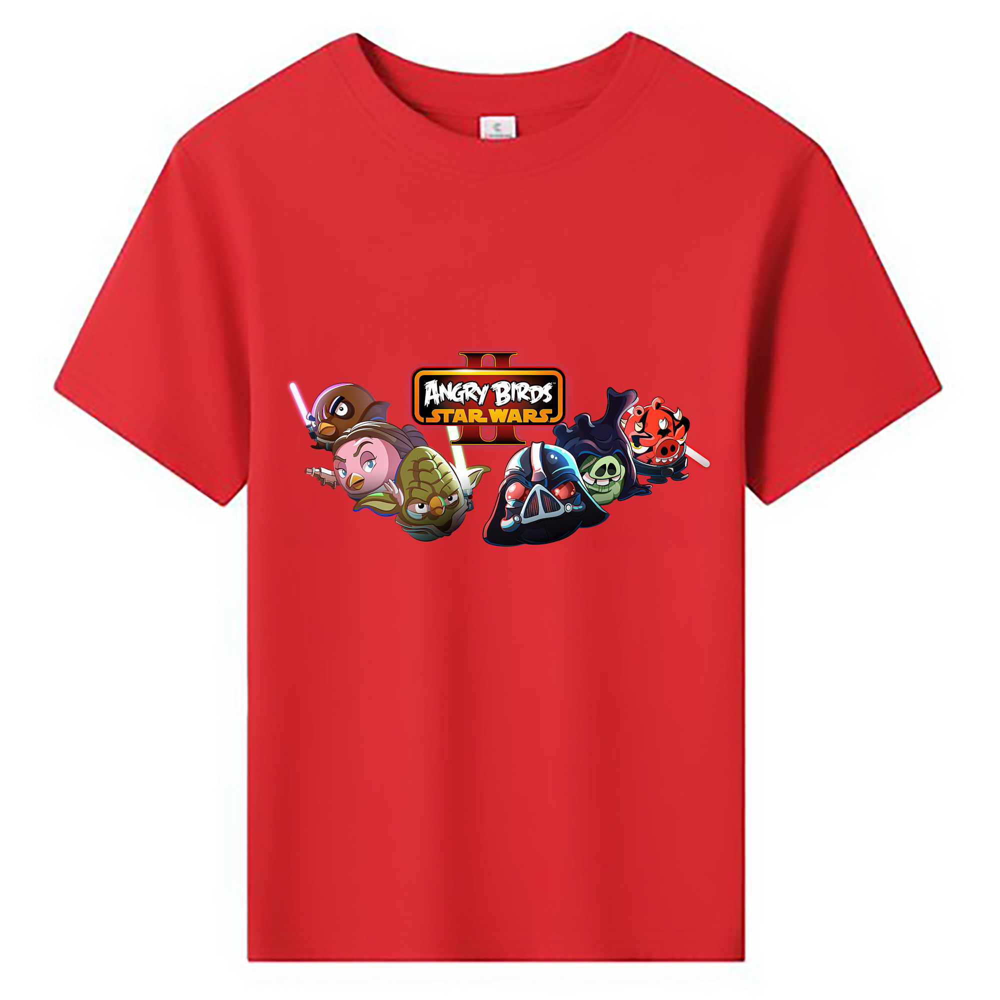 （画像用） Angry Birds アングリーバード 綿100％キッズTシャツ（フロントプリント）