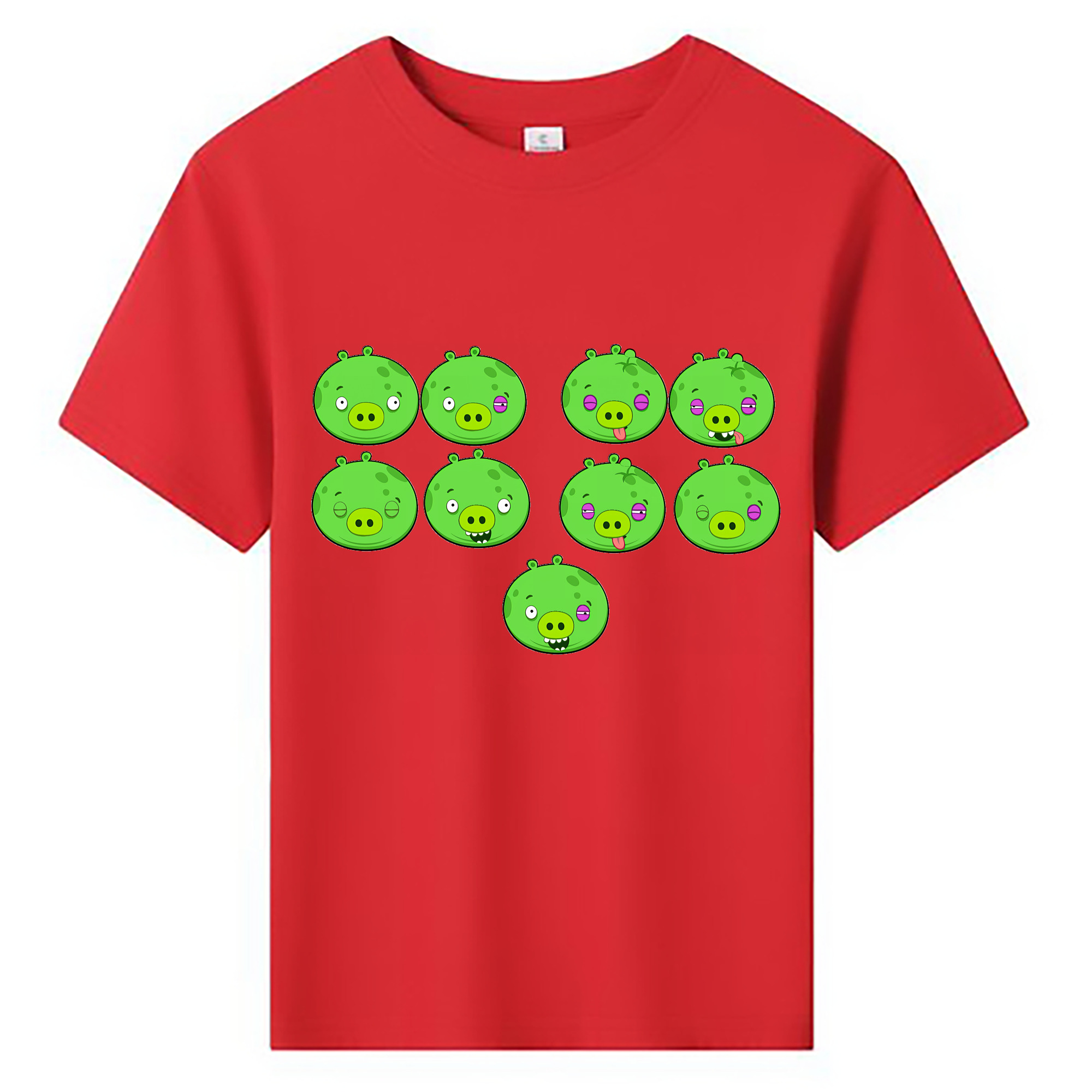 （画像用） Angry Birds アングリーバード 綿100％キッズTシャツ（フロントプリント）