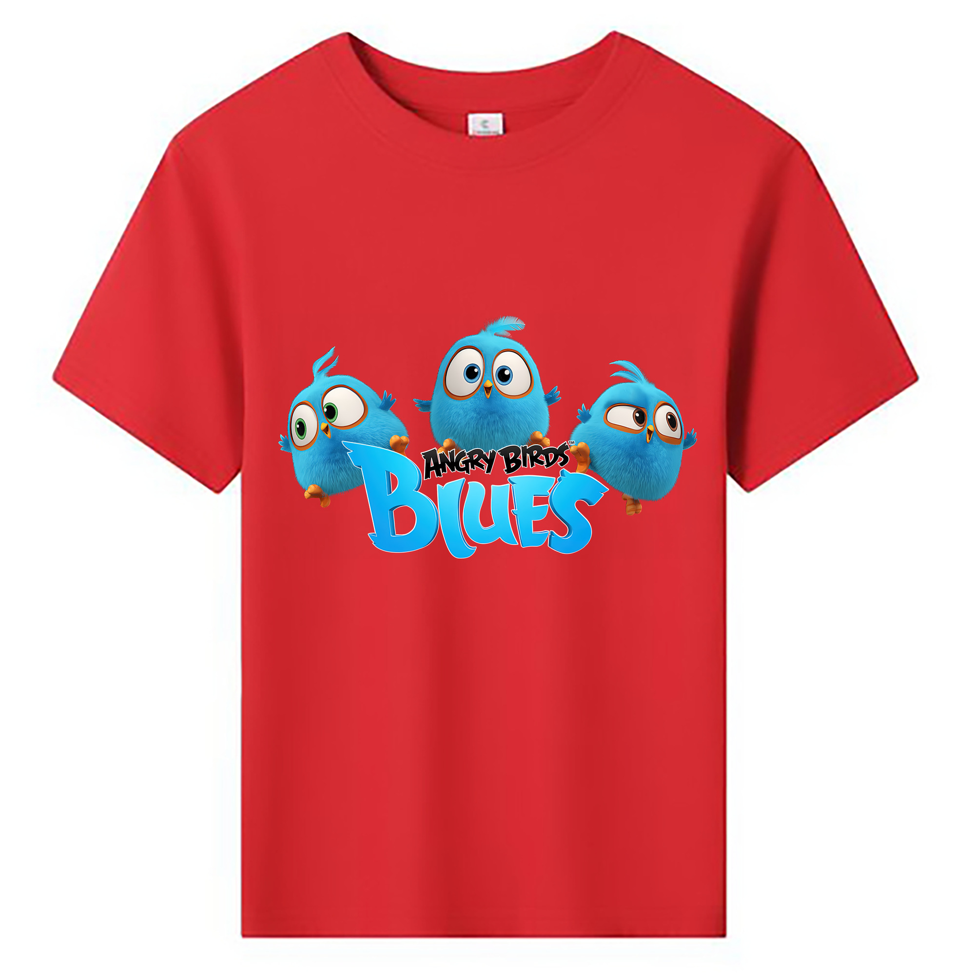 （画像用） Angry Birds アングリーバード 綿100％キッズTシャツ（フロントプリント）