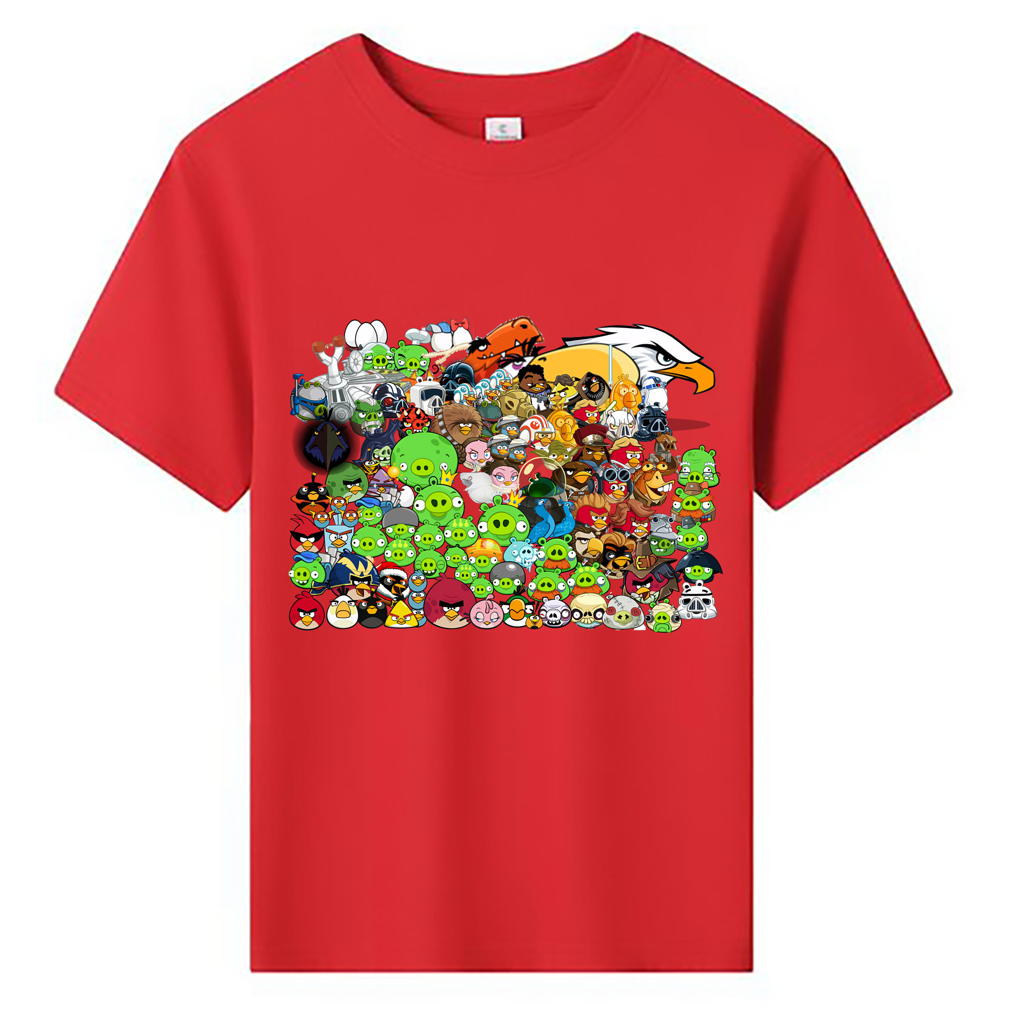 （画像用） Angry Birds アングリーバード 綿100％キッズTシャツ（フロントプリント）