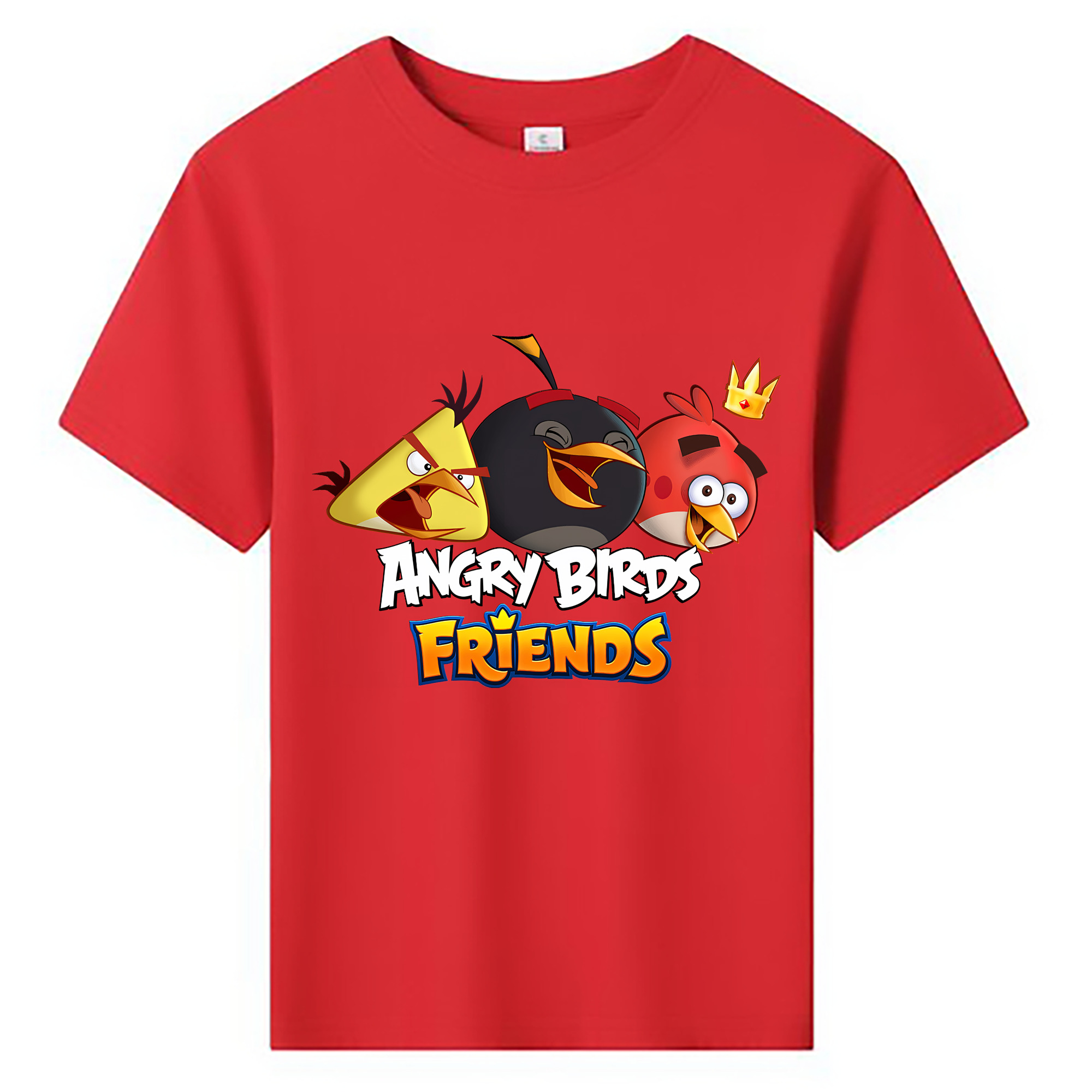 （画像用） Angry Birds アングリーバード 綿100％キッズTシャツ（フロントプリント）
