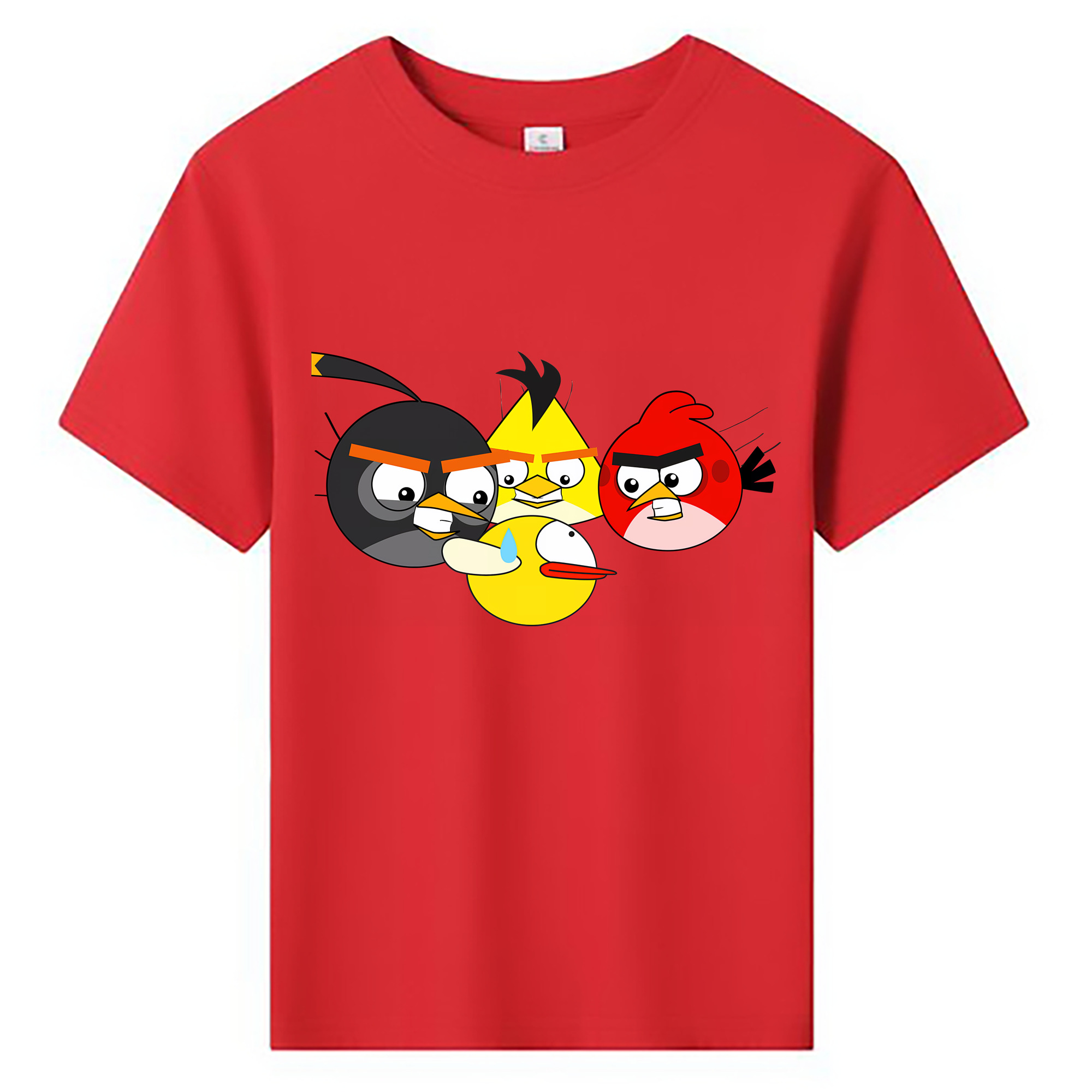 （画像用） Angry Birds アングリーバード 綿100％キッズTシャツ（フロントプリント）