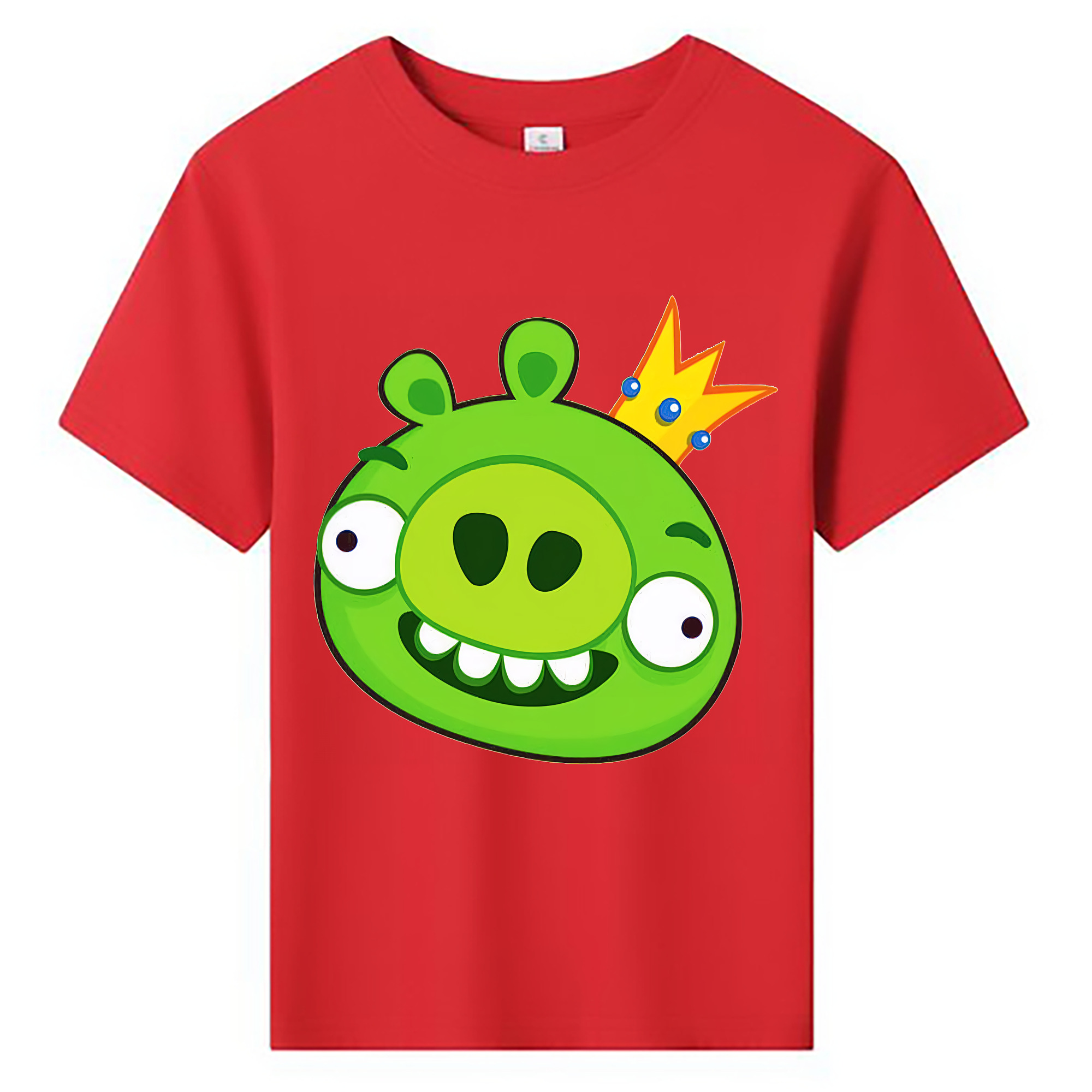 （画像用） Angry Birds アングリーバード 綿100％キッズTシャツ（フロントプリント）