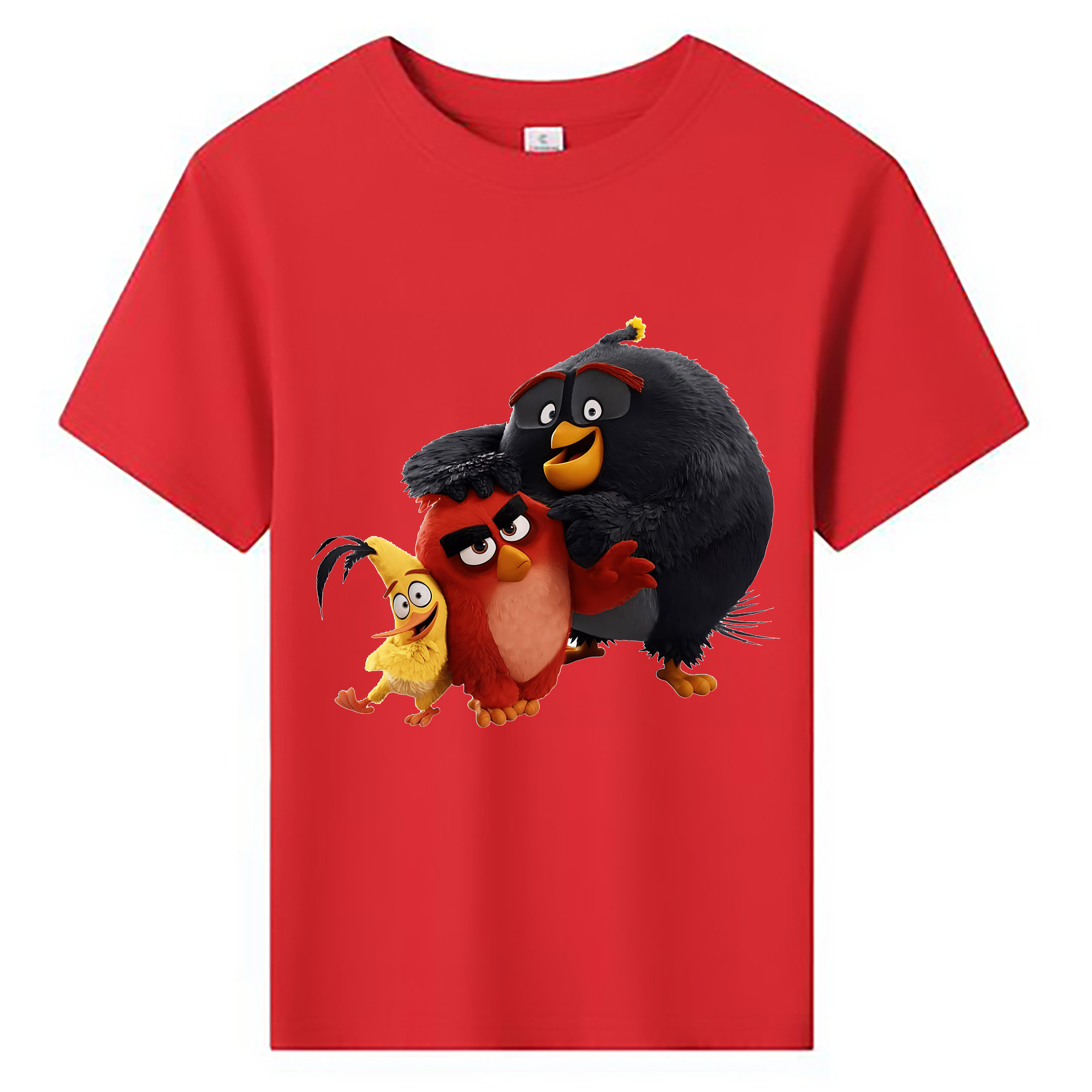（画像用） Angry Birds アングリーバード 綿100％キッズTシャツ（フロントプリント）