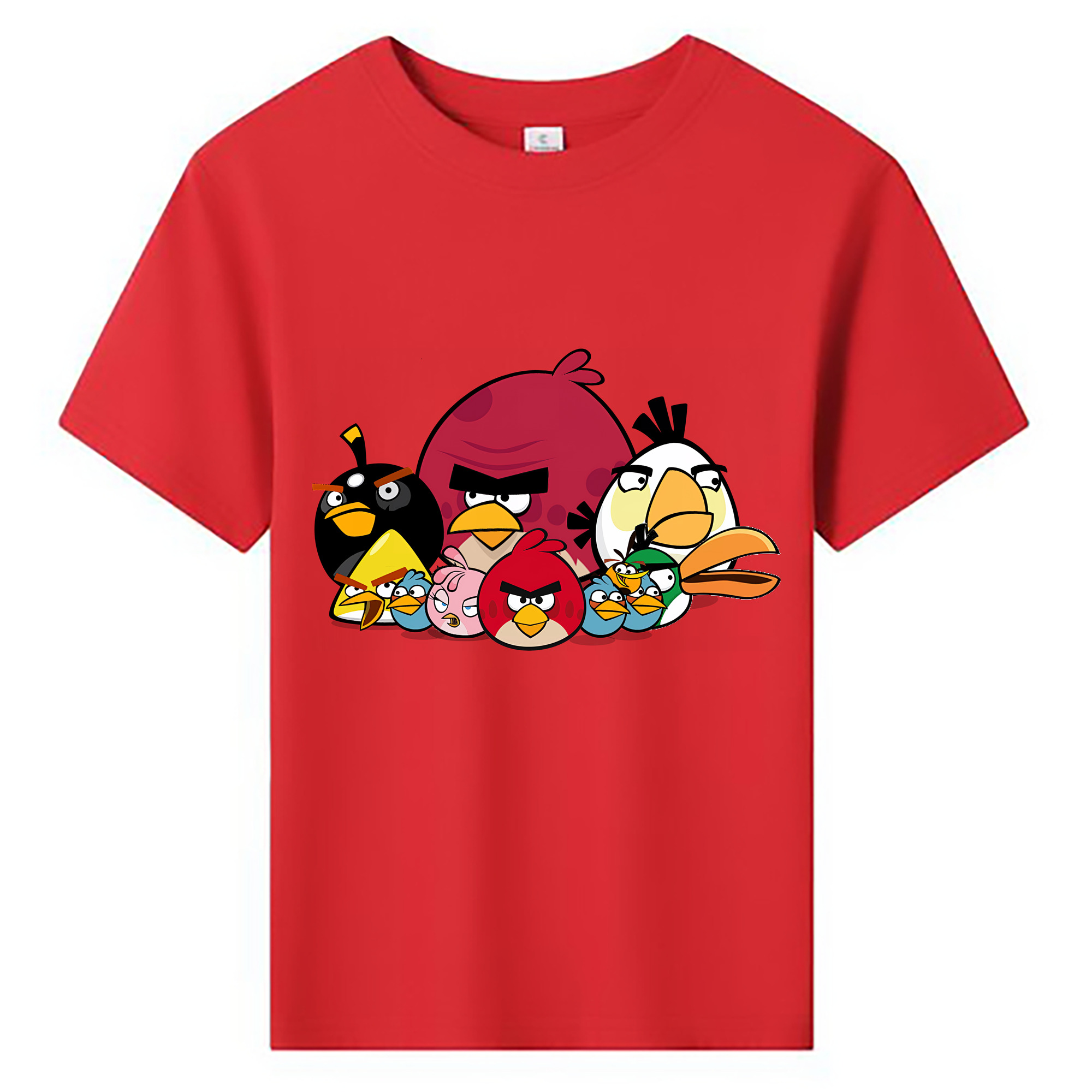 （画像用） Angry Birds アングリーバード 綿100％キッズTシャツ（フロントプリント）