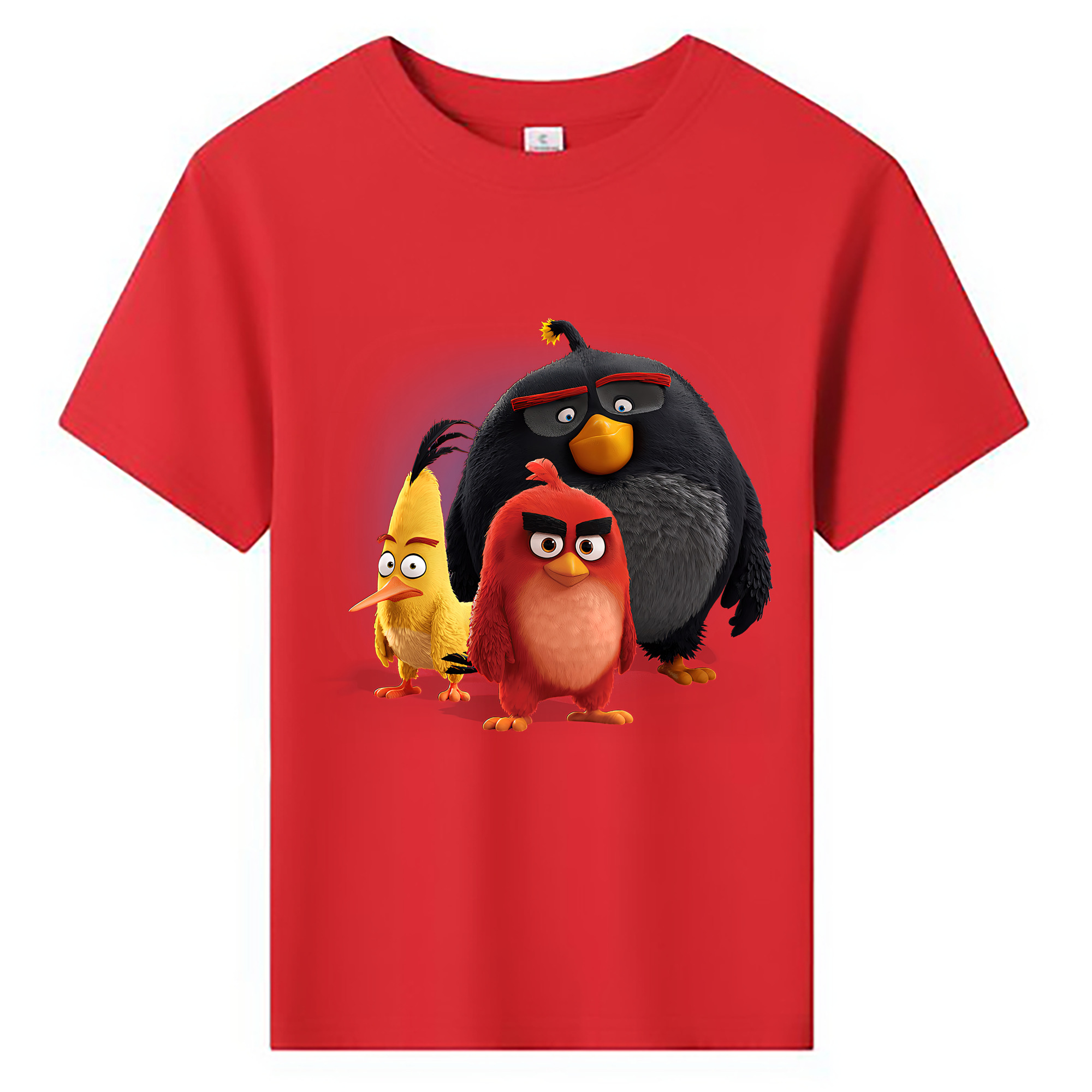 （画像用） Angry Birds アングリーバード 綿100％キッズTシャツ（フロントプリント）