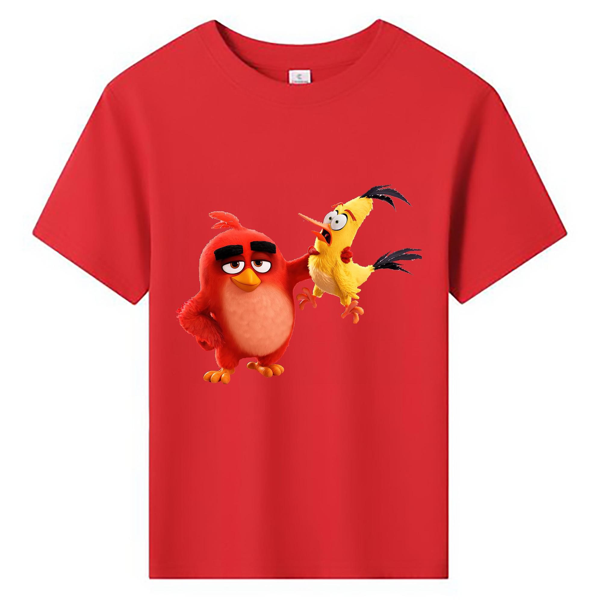 （画像用） Angry Birds アングリーバード 綿100％キッズTシャツ（フロントプリント）