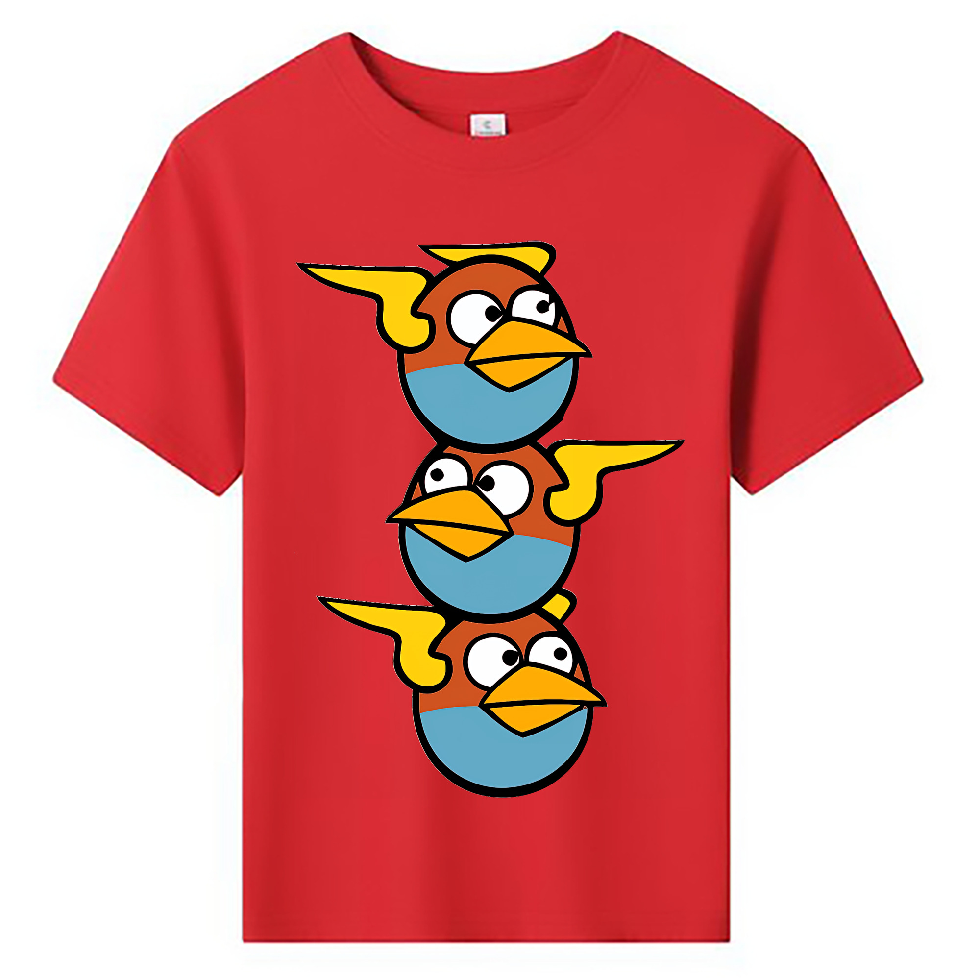 （画像用） Angry Birds アングリーバード 綿100％キッズTシャツ（フロントプリント）