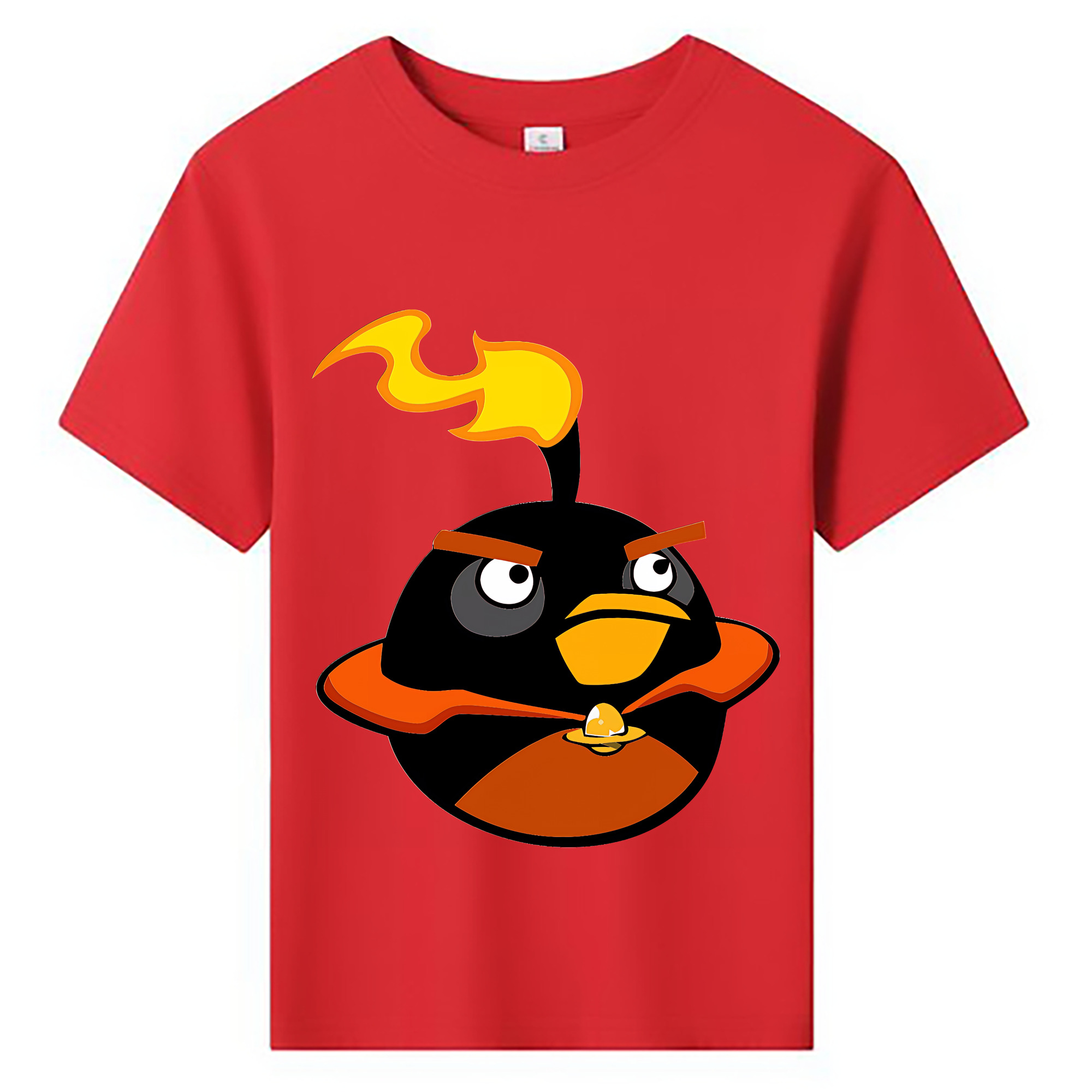 （画像用） Angry Birds アングリーバード 綿100％キッズTシャツ（フロントプリント）