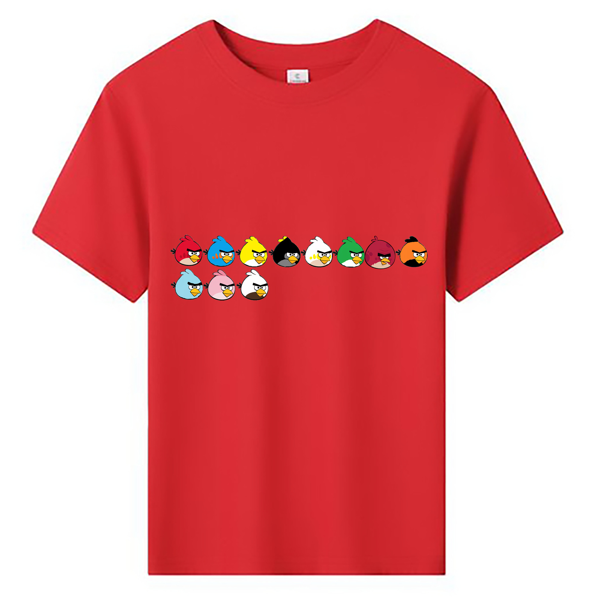 （画像用） Angry Birds アングリーバード 綿100％キッズTシャツ（フロントプリント）
