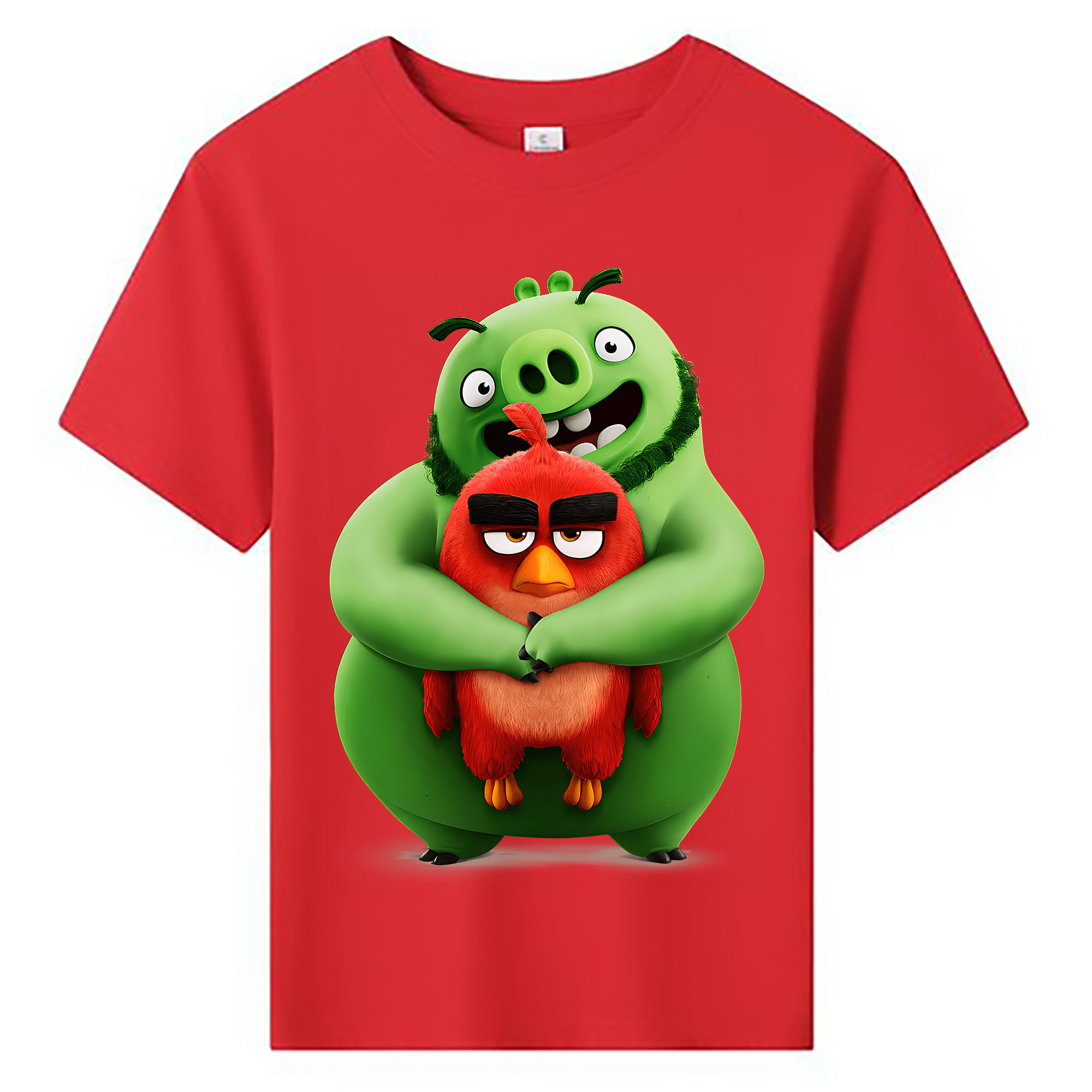 （画像用） Angry Birds アングリーバード 綿100％キッズTシャツ（フロントプリント）