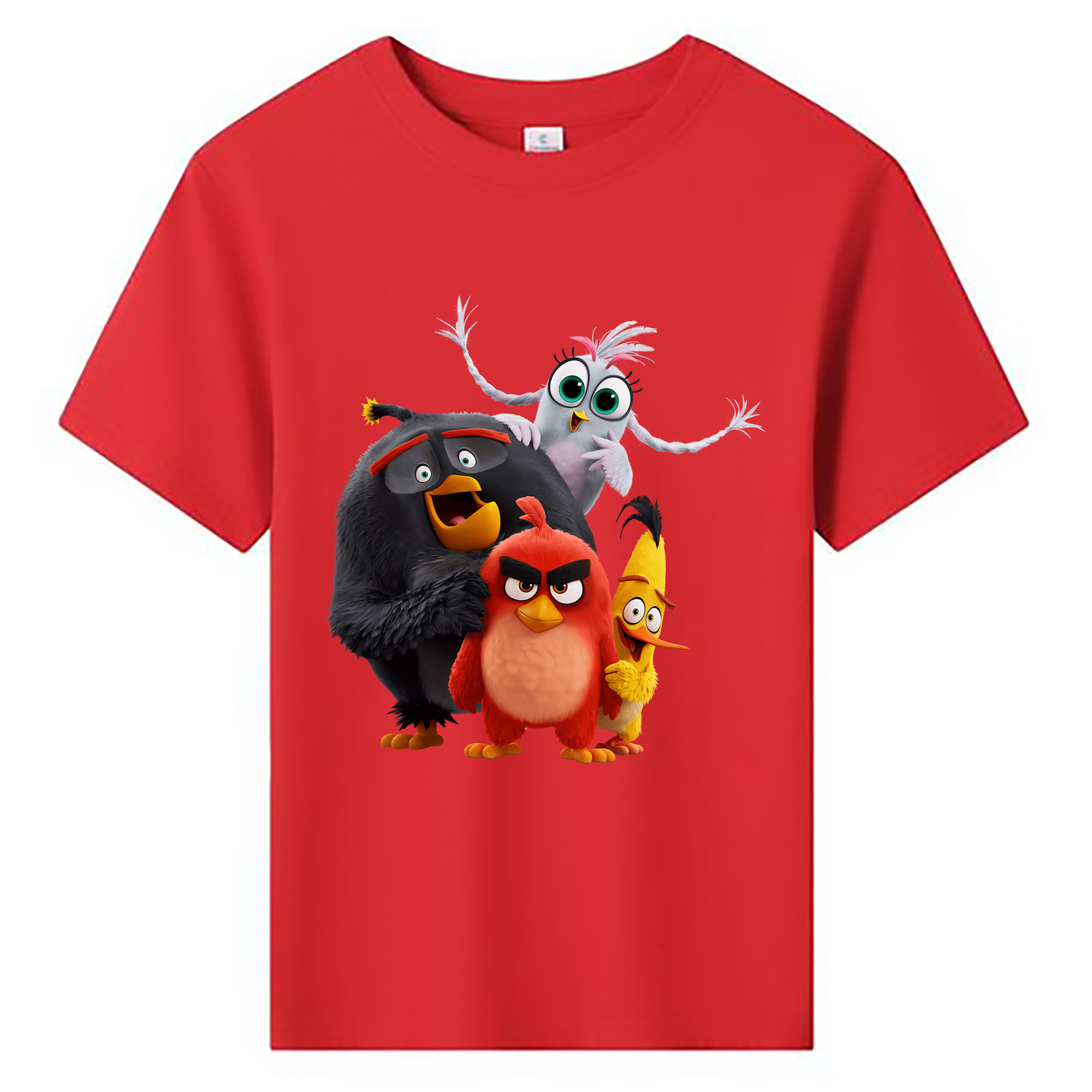 （画像用） Angry Birds アングリーバード 綿100％キッズTシャツ（フロントプリント）