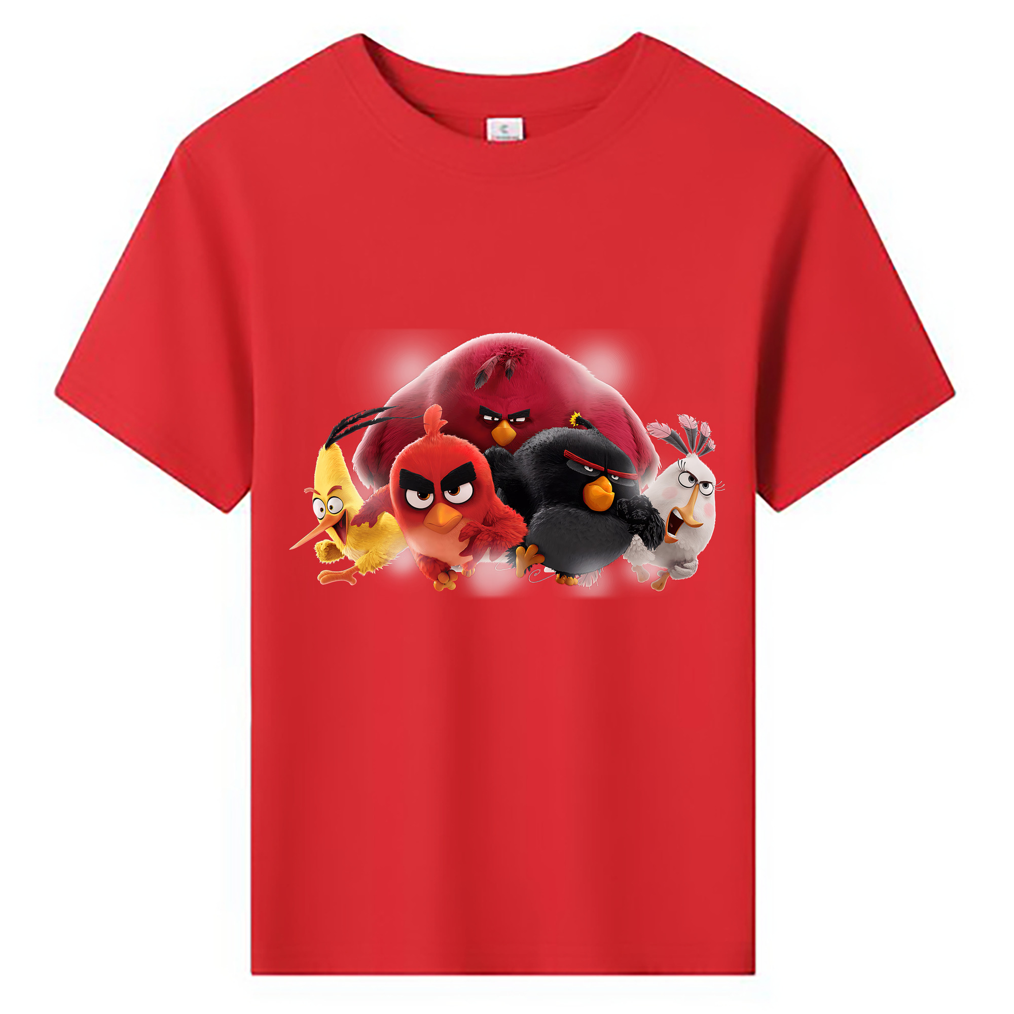 （画像用） Angry Birds アングリーバード 綿100％キッズTシャツ（フロントプリント）