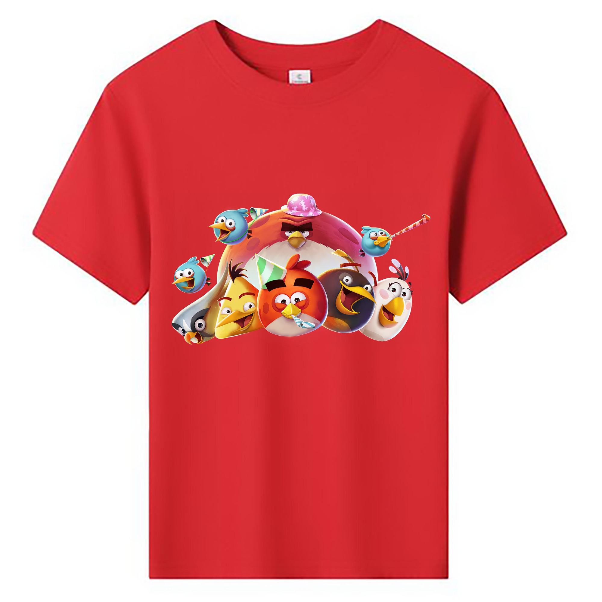 （画像用） Angry Birds アングリーバード 綿100％キッズTシャツ（フロントプリント）