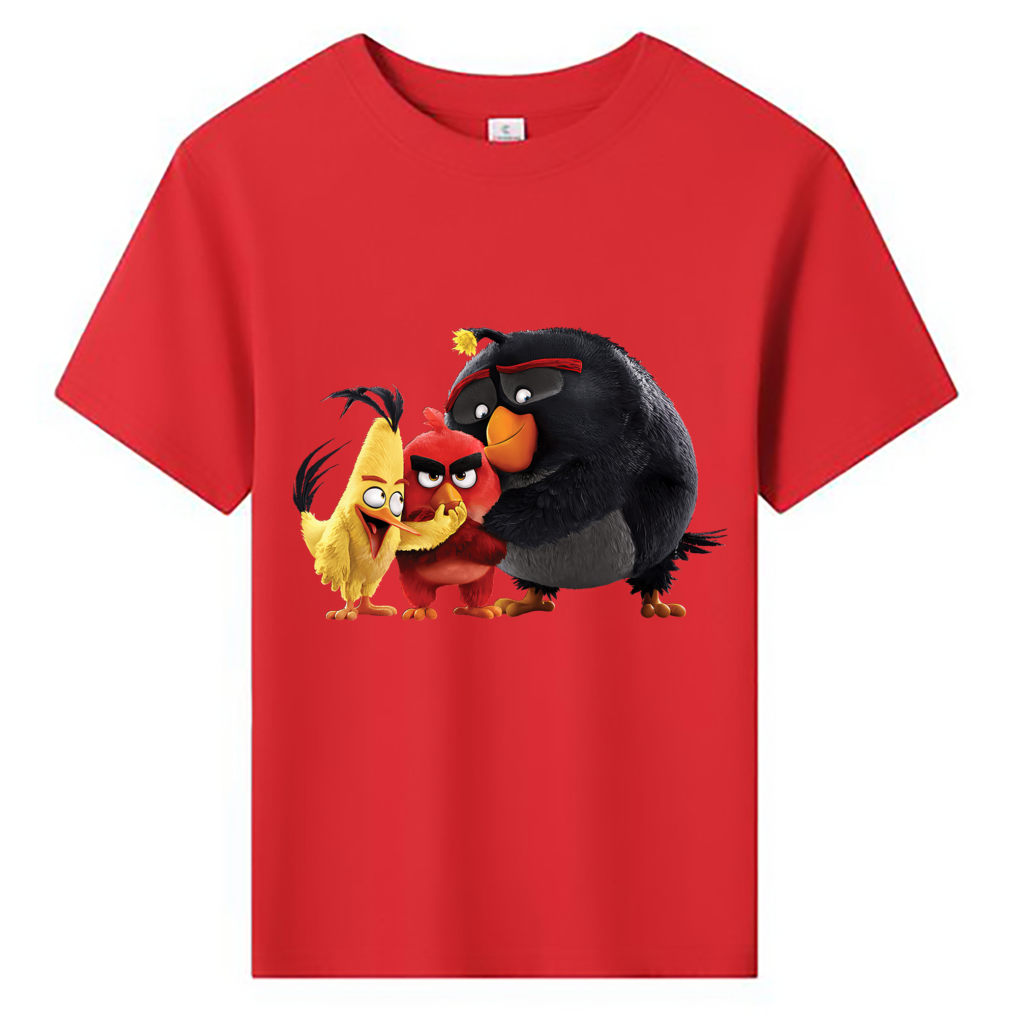 （画像用） Angry Birds アングリーバード 綿100％キッズTシャツ（フロントプリント）