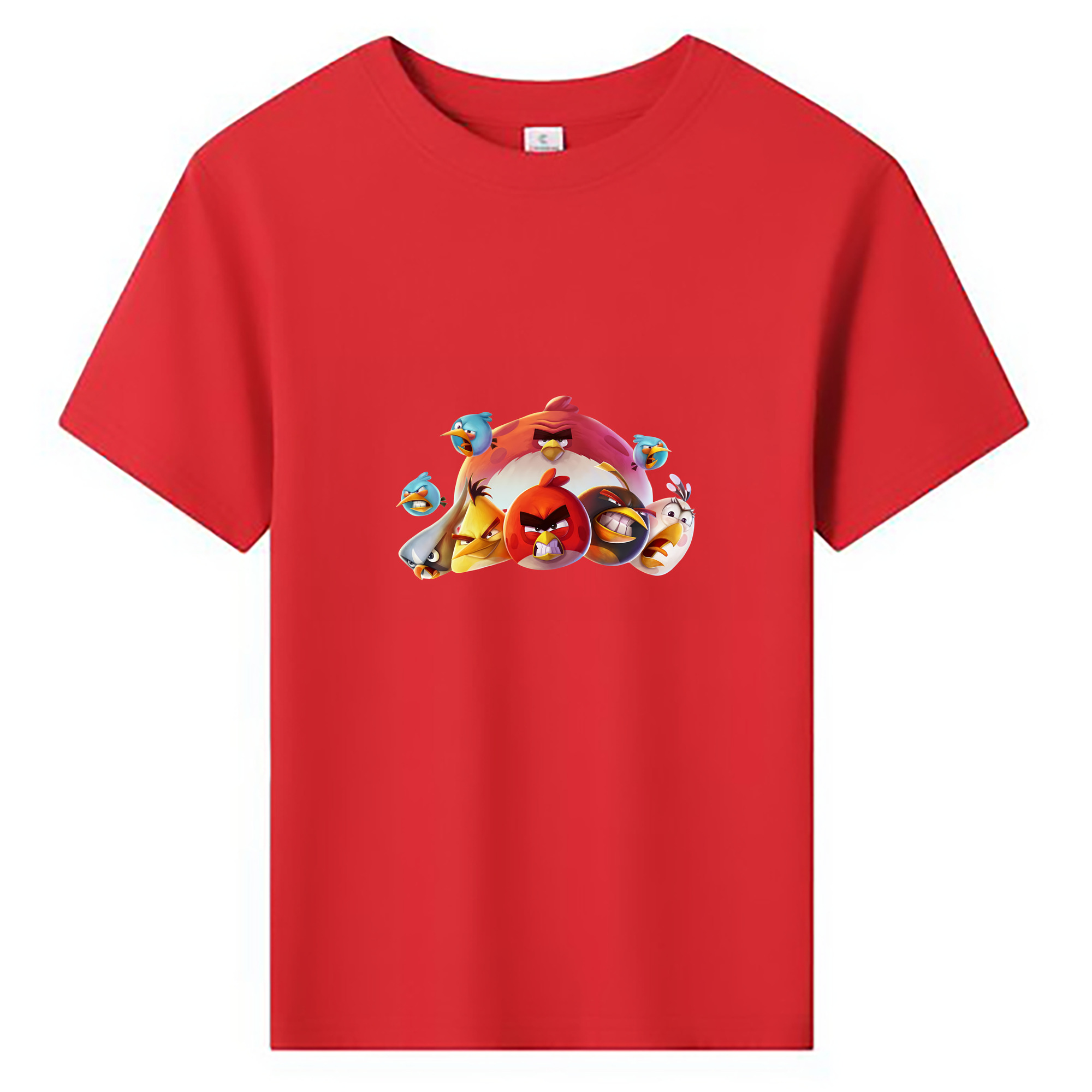 （画像用） Angry Birds アングリーバード 綿100％キッズTシャツ（フロントプリント）