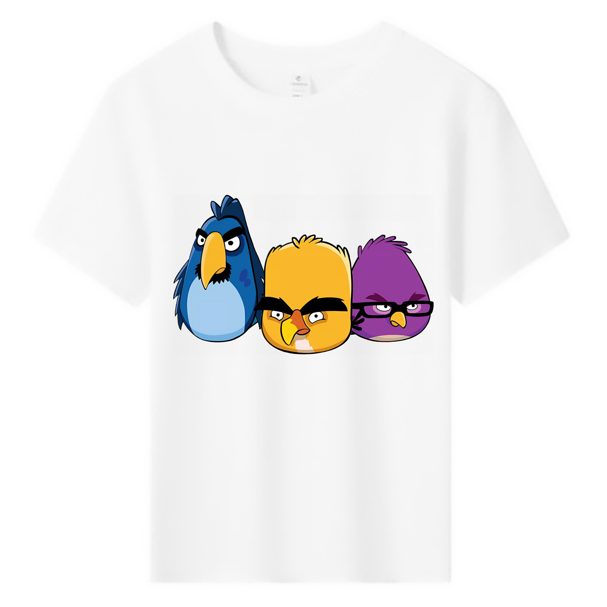 （画像用） Angry Birds アングリーバード 綿100％キッズTシャツ（フロントプリント）