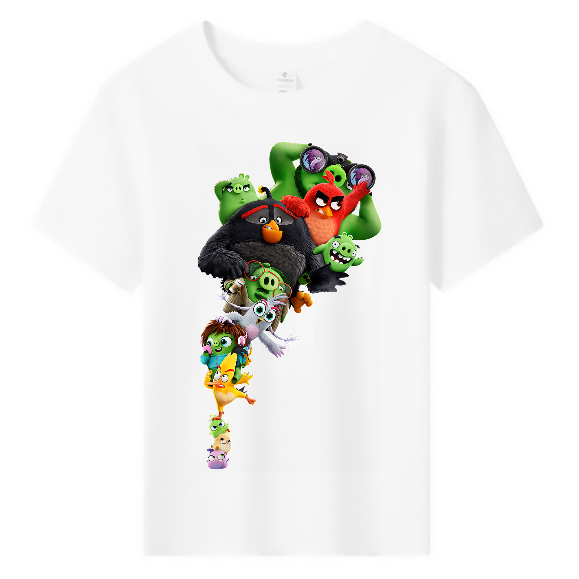 （画像用） Angry Birds アングリーバード 綿100％キッズTシャツ（フロントプリント）