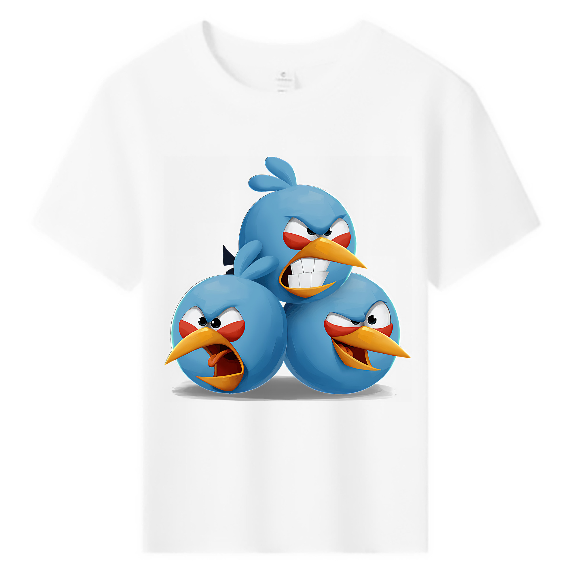 （画像用） Angry Birds アングリーバード 綿100％キッズTシャツ（フロントプリント）