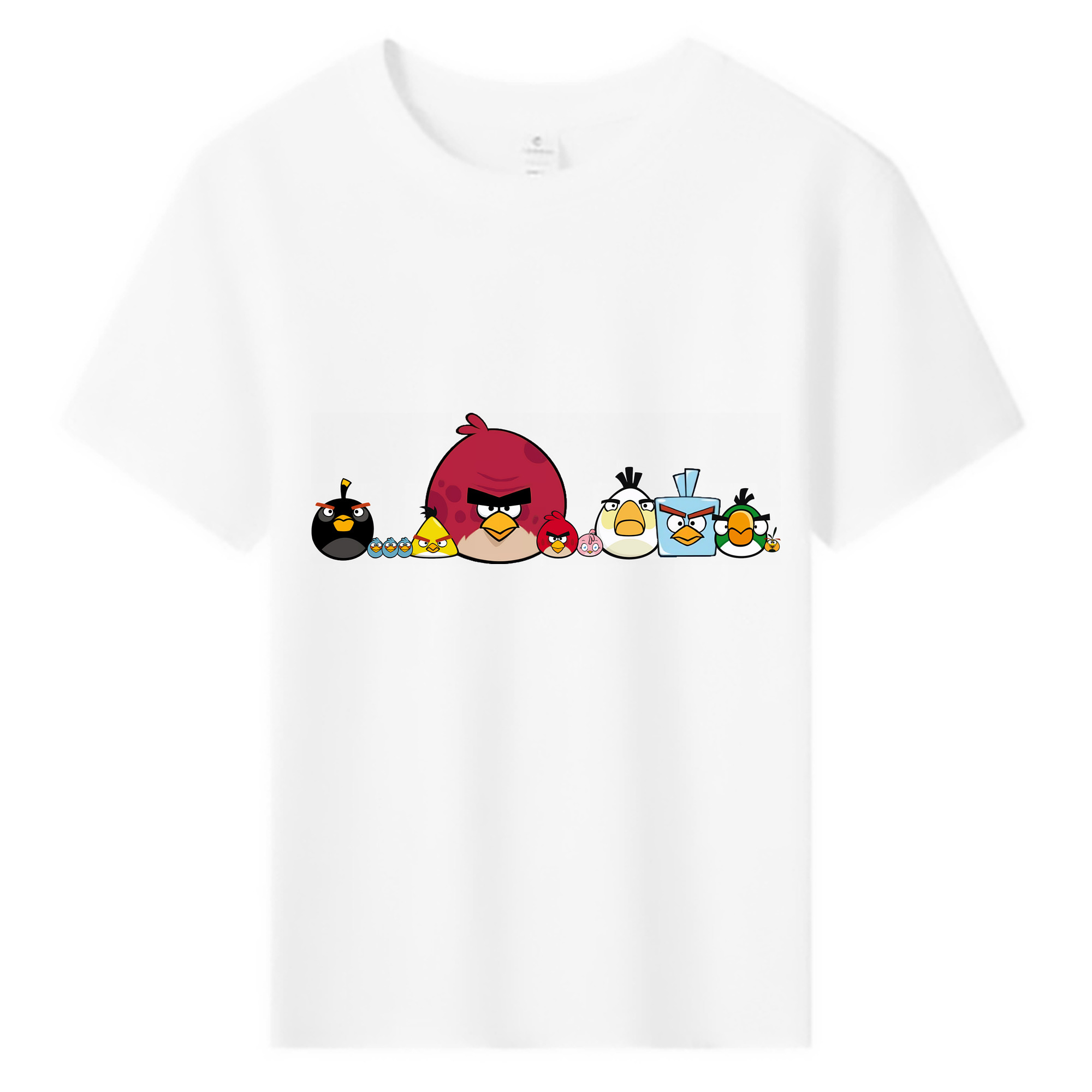 （画像用） Angry Birds アングリーバード 綿100％キッズTシャツ（フロントプリント）