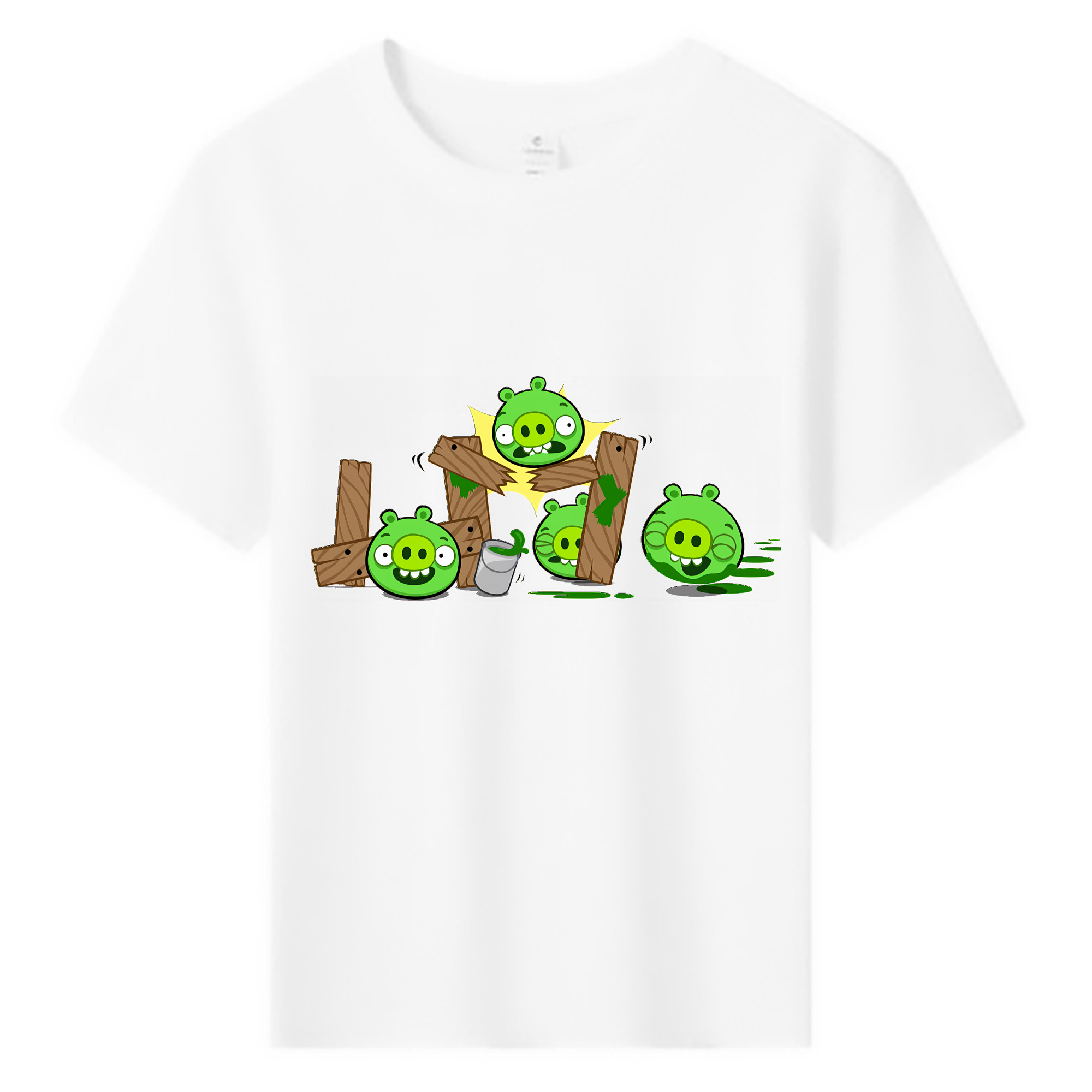 （画像用） Angry Birds アングリーバード 綿100％キッズTシャツ（フロントプリント）