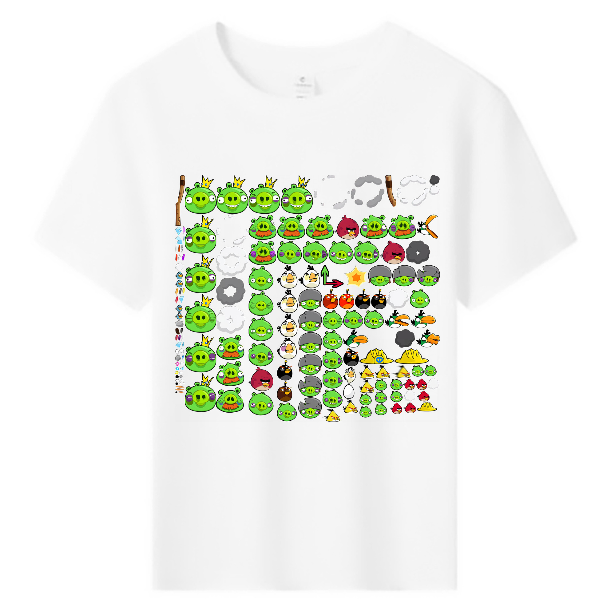 （画像用） Angry Birds アングリーバード 綿100％キッズTシャツ（フロントプリント）