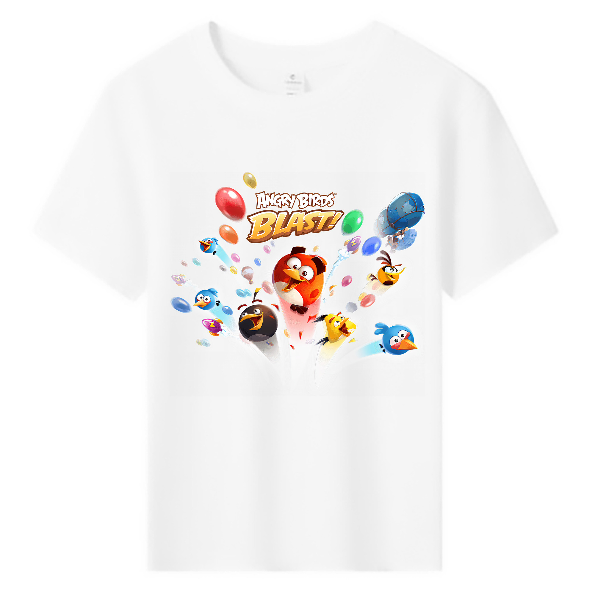 （画像用） Angry Birds アングリーバード 綿100％キッズTシャツ（フロントプリント）